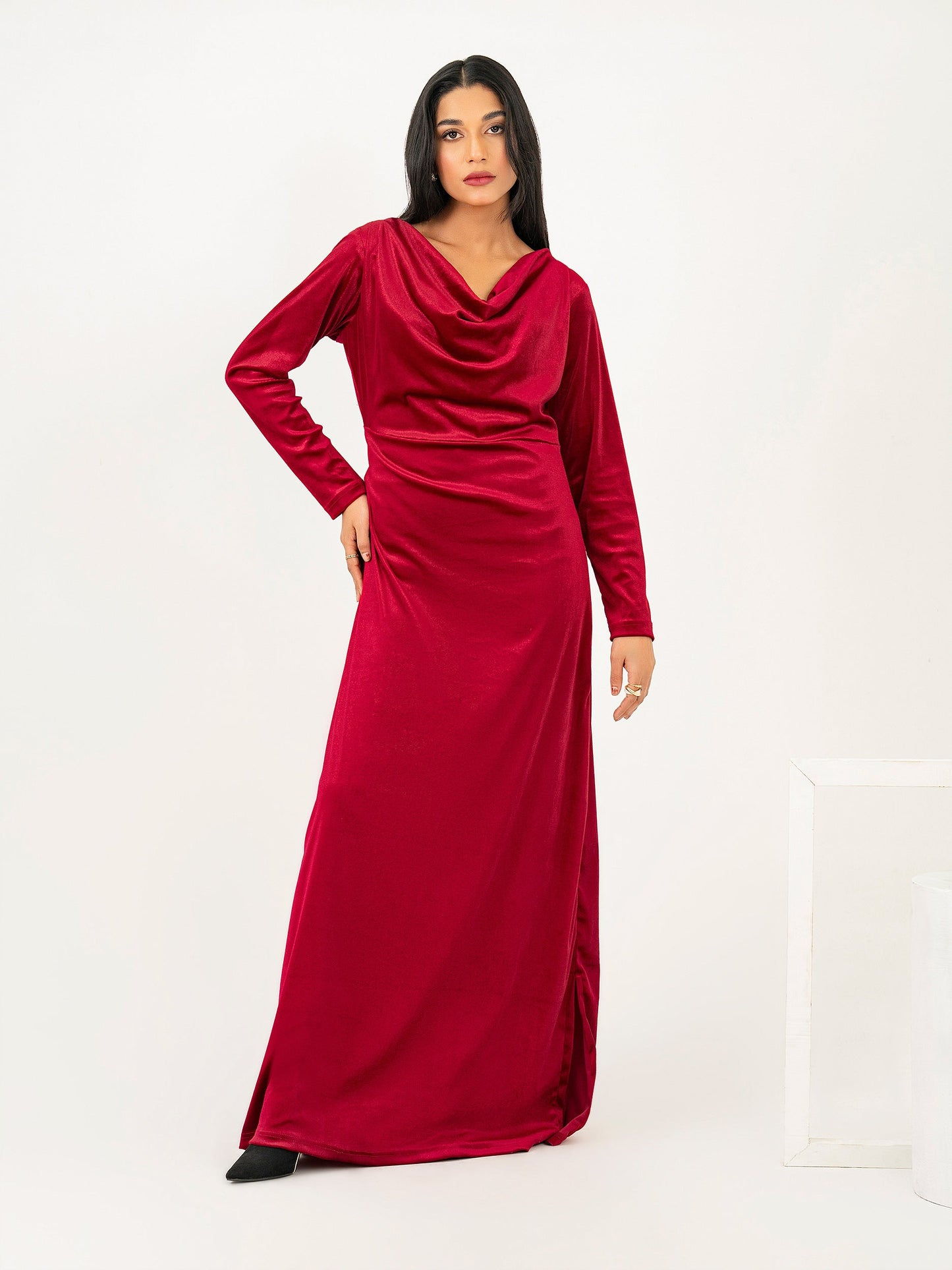 Dyed Velvet Dress
