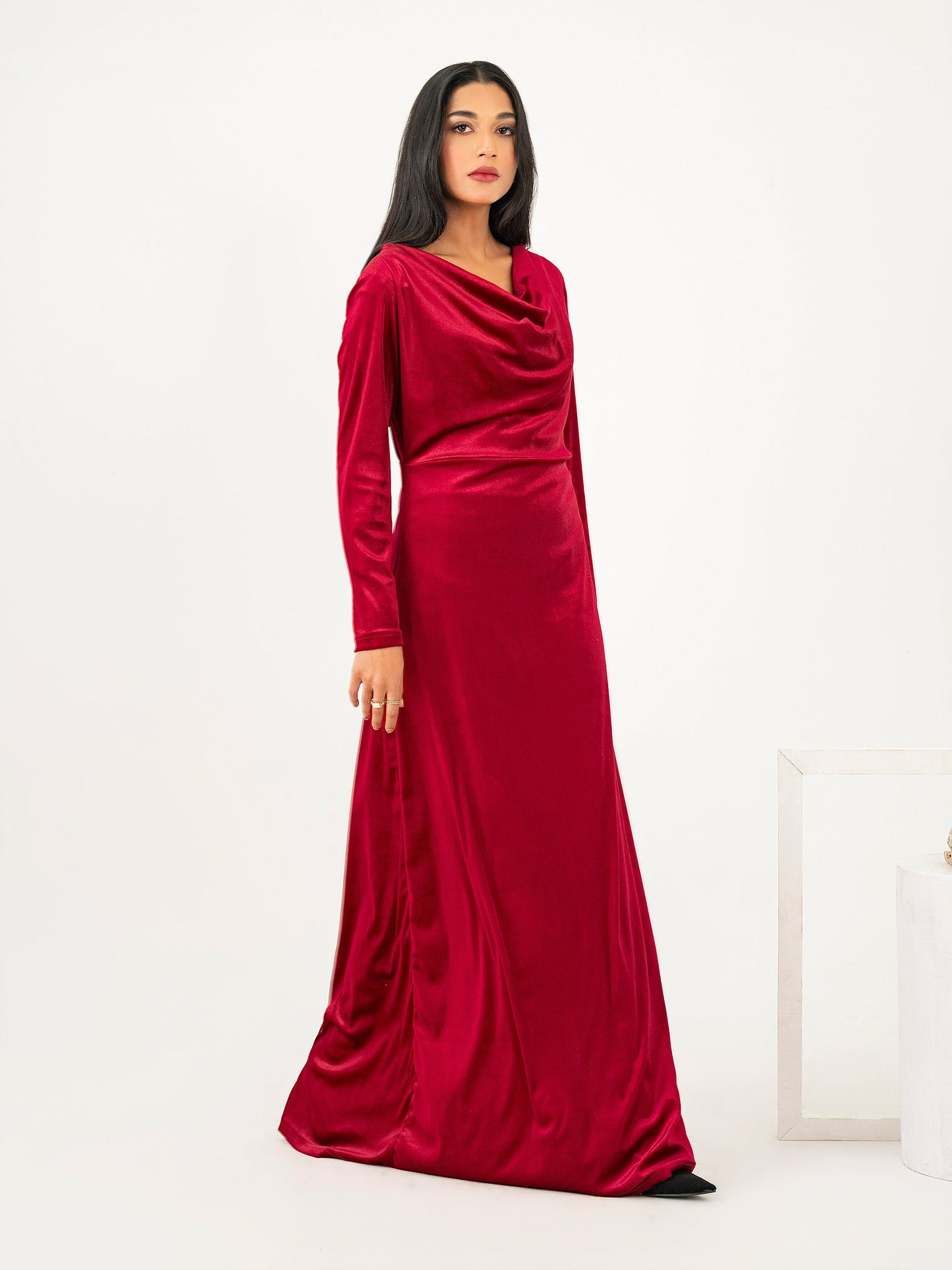 Dyed Velvet Dress