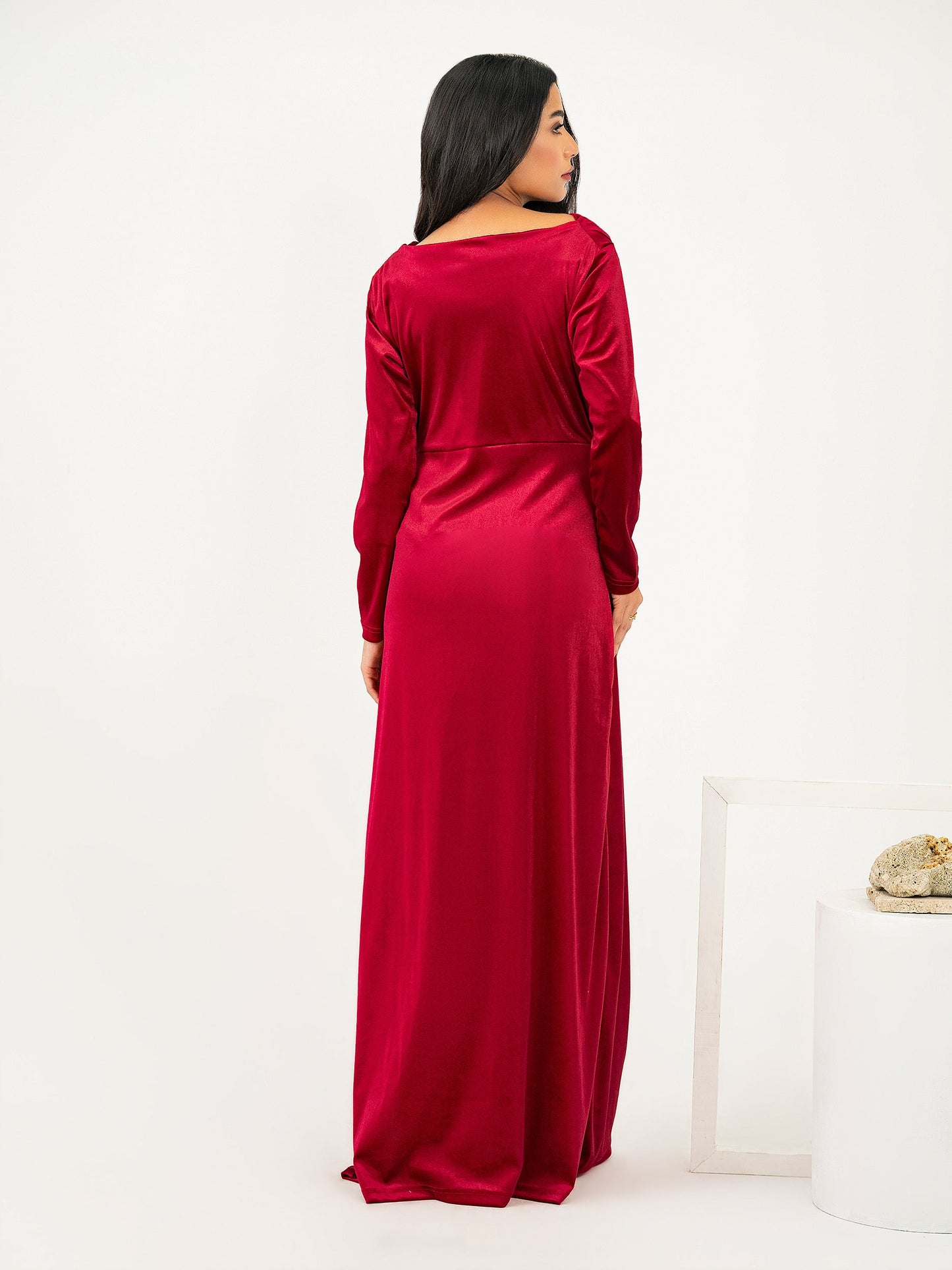 Dyed Velvet Dress