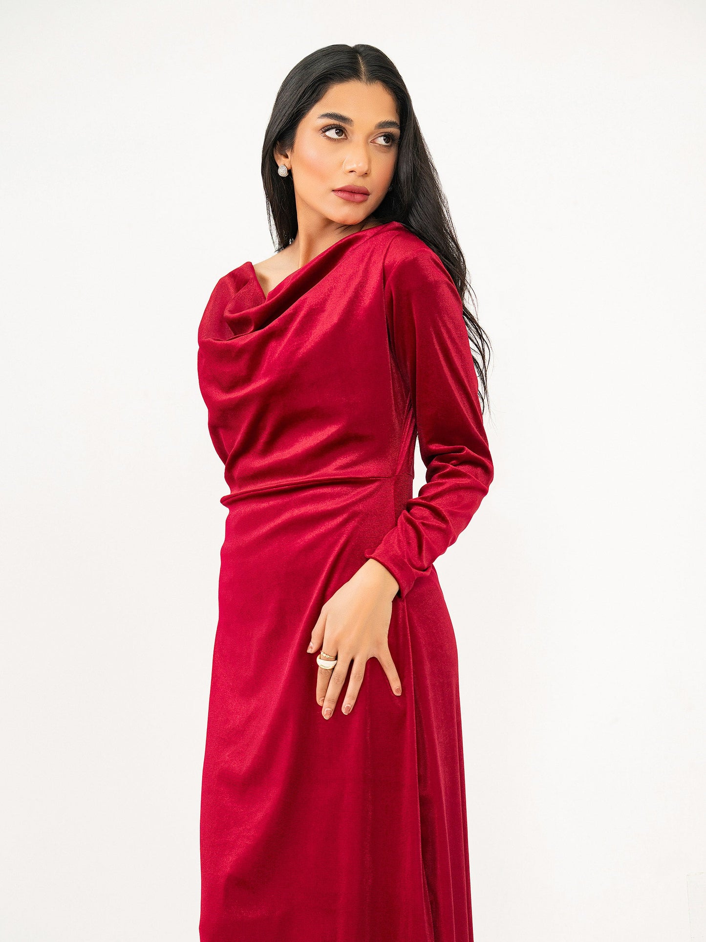 Dyed Velvet Dress