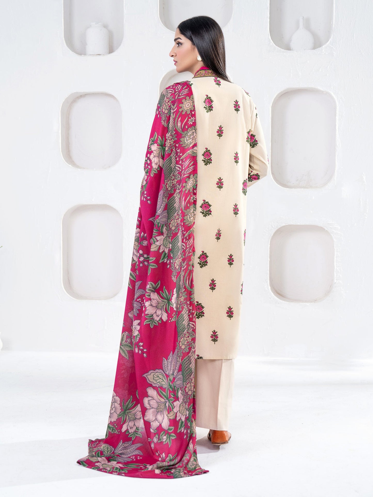 2 Piece Khaddar Suit-Printed(Unstitched)