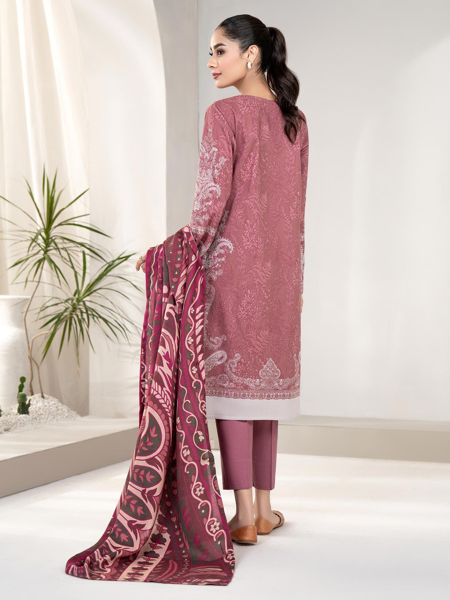 3 Piece Winter Cotton Suit-Embroidered(Unstitched)
