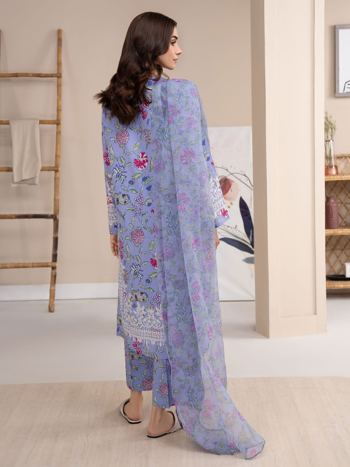 3 Piece Lawn Suit-Printed (Unstitched)