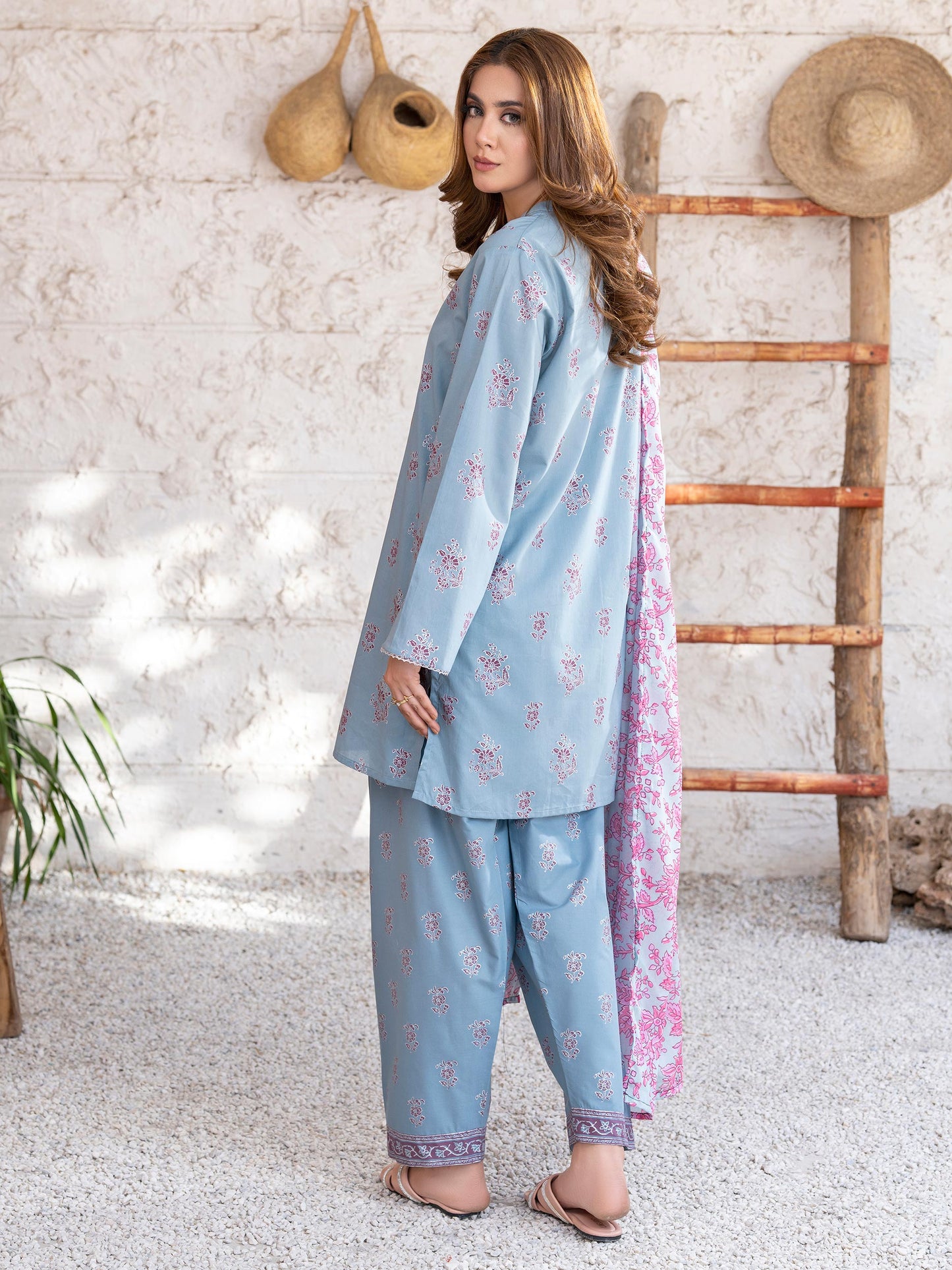 3 Piece Lawn Suit-Paste Print (Unstitched)
