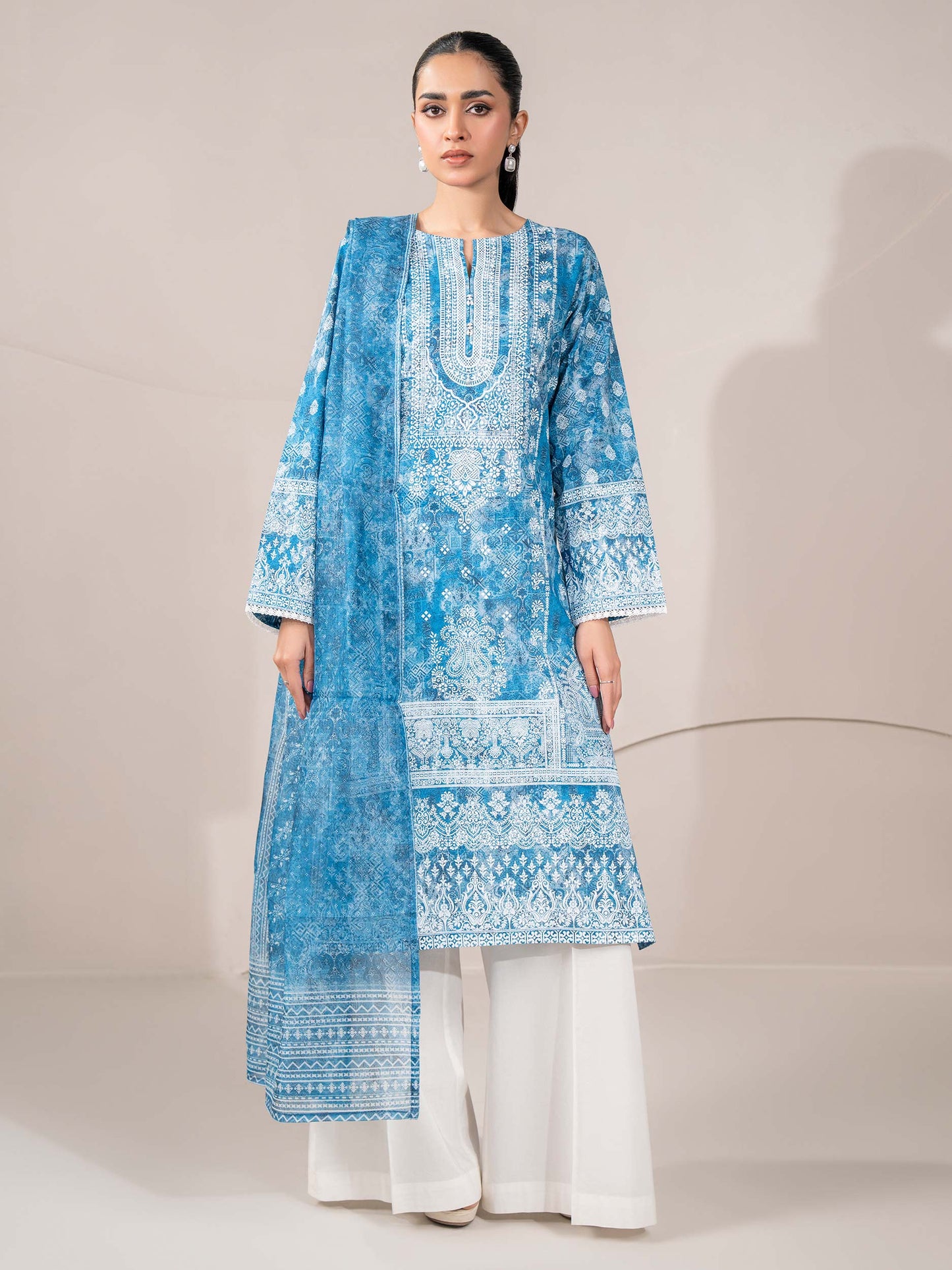 2 Piece Lawn Suit-Paste Print (Unstitched)