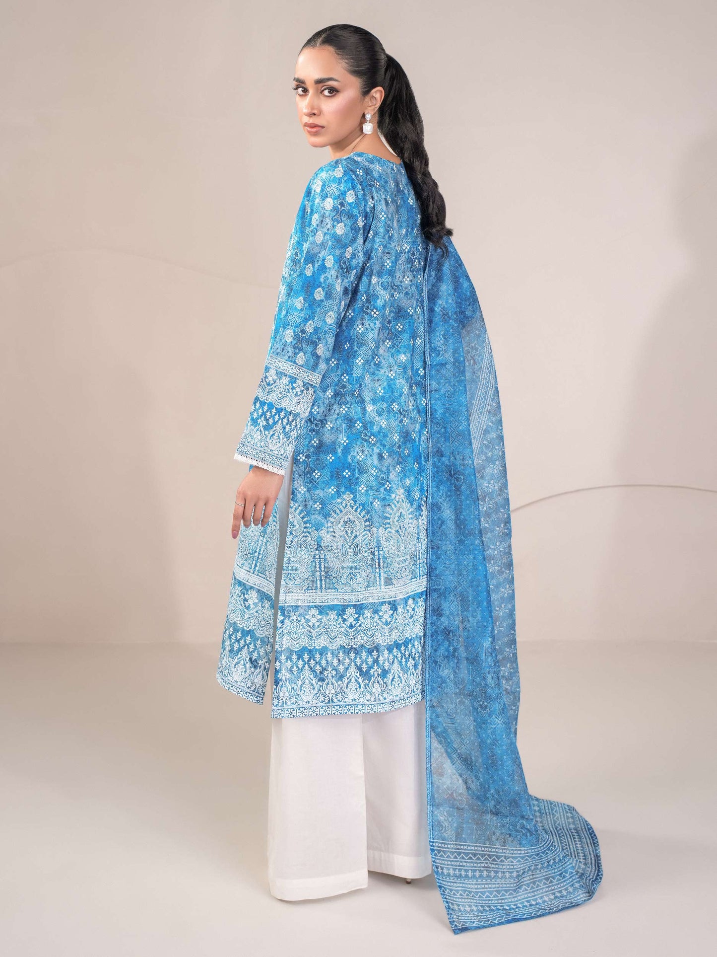 2 Piece Lawn Suit-Paste Print (Unstitched)