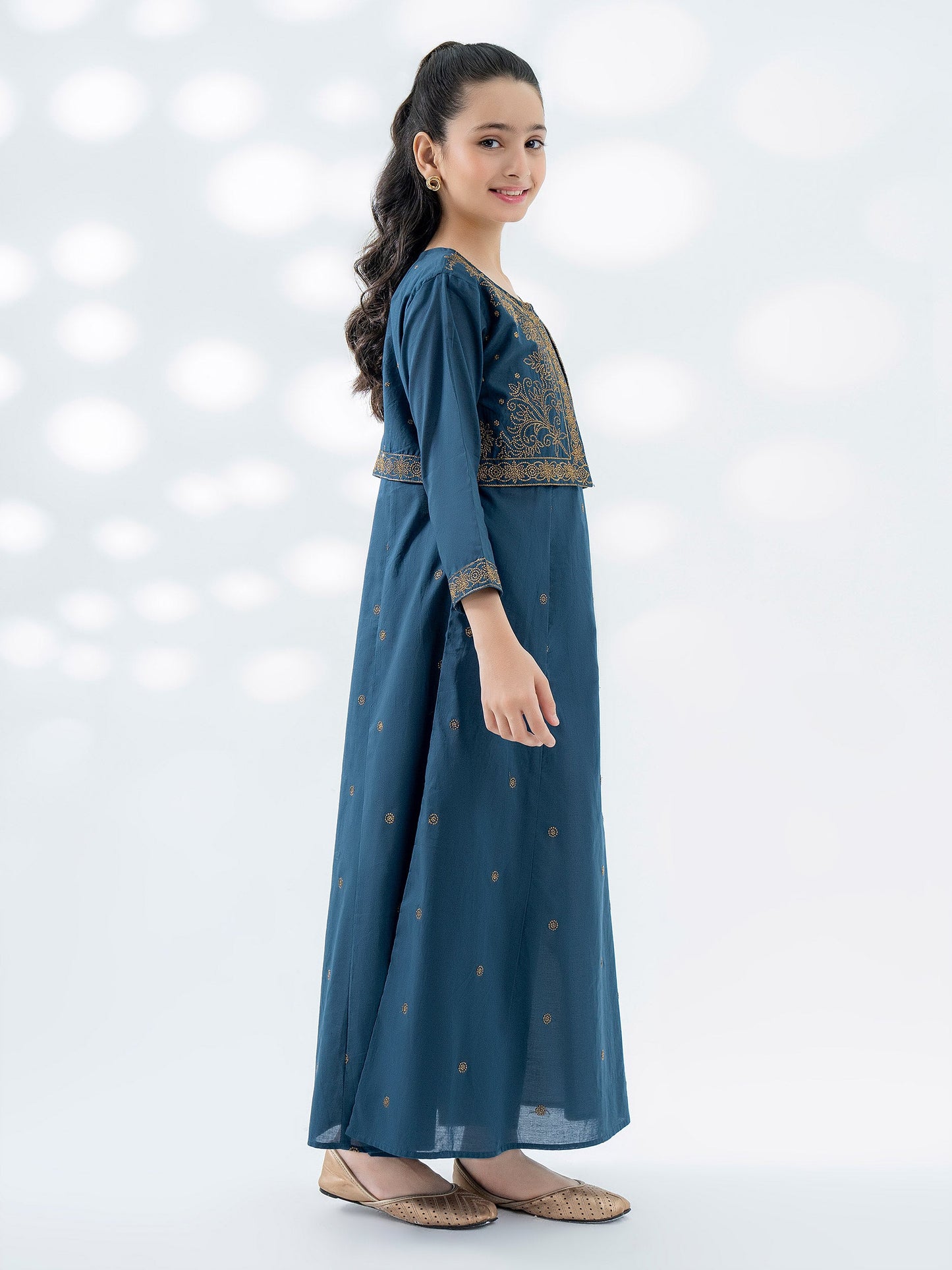 2 Piece Cambric Suit-Embroidered