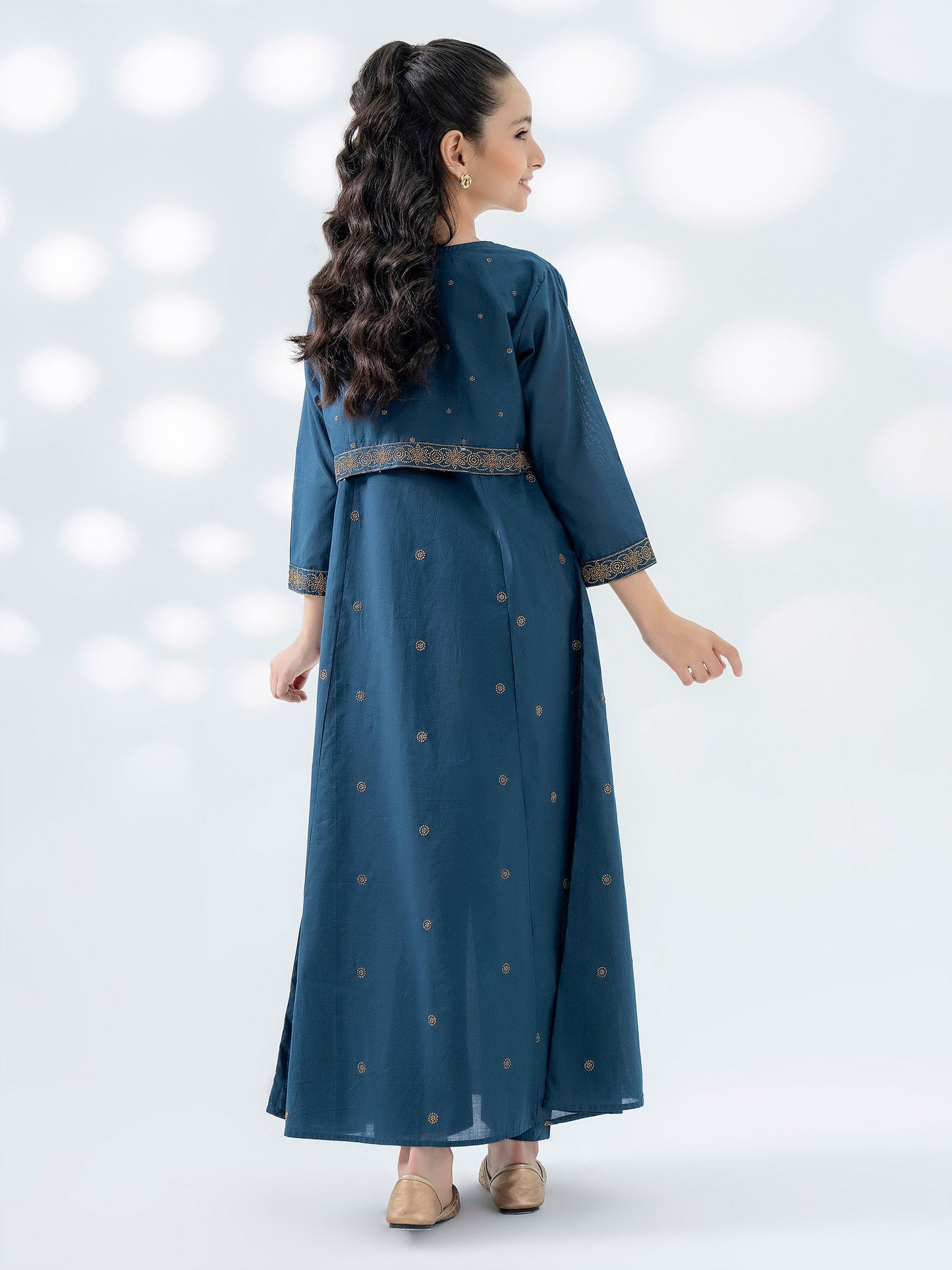2 Piece Cambric Suit-Embroidered