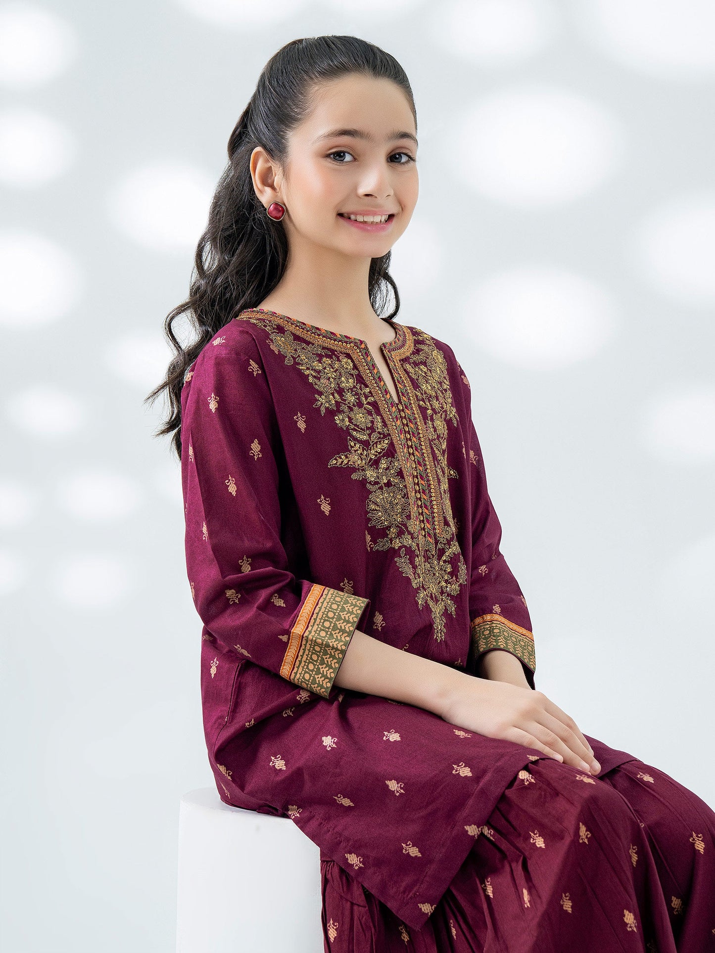 2 Piece Lawn Suit-Embroidered