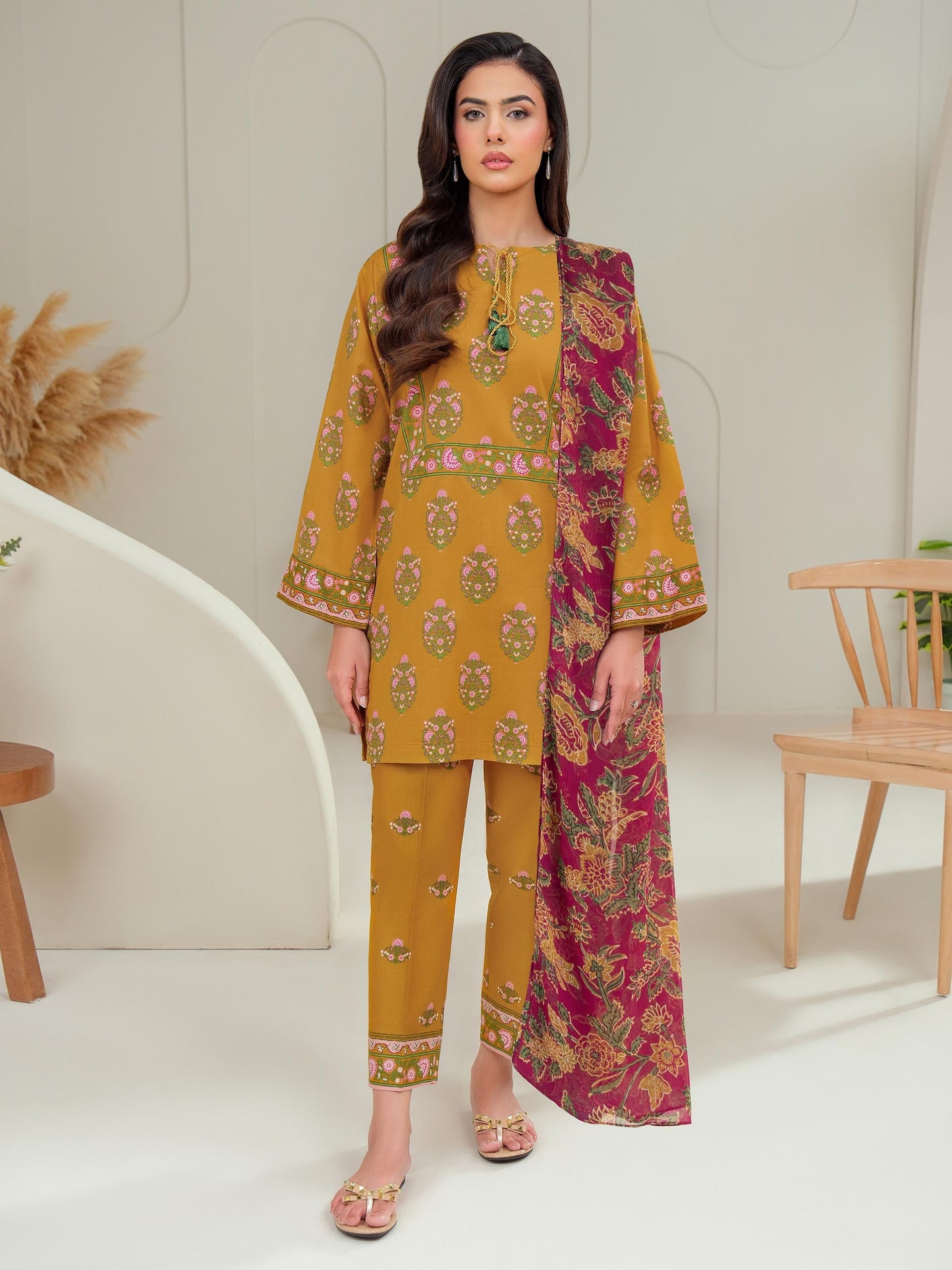 3 Piece Lawn Suit-Printed (Unstitched)