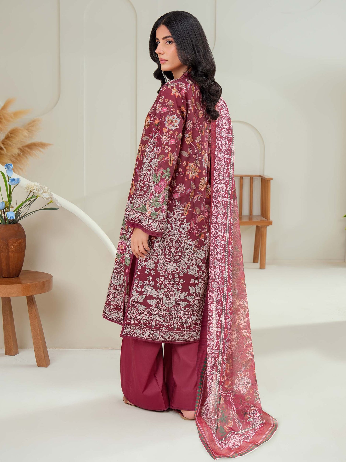3 Piece Lawn Suit-Printed (Unstitched)
