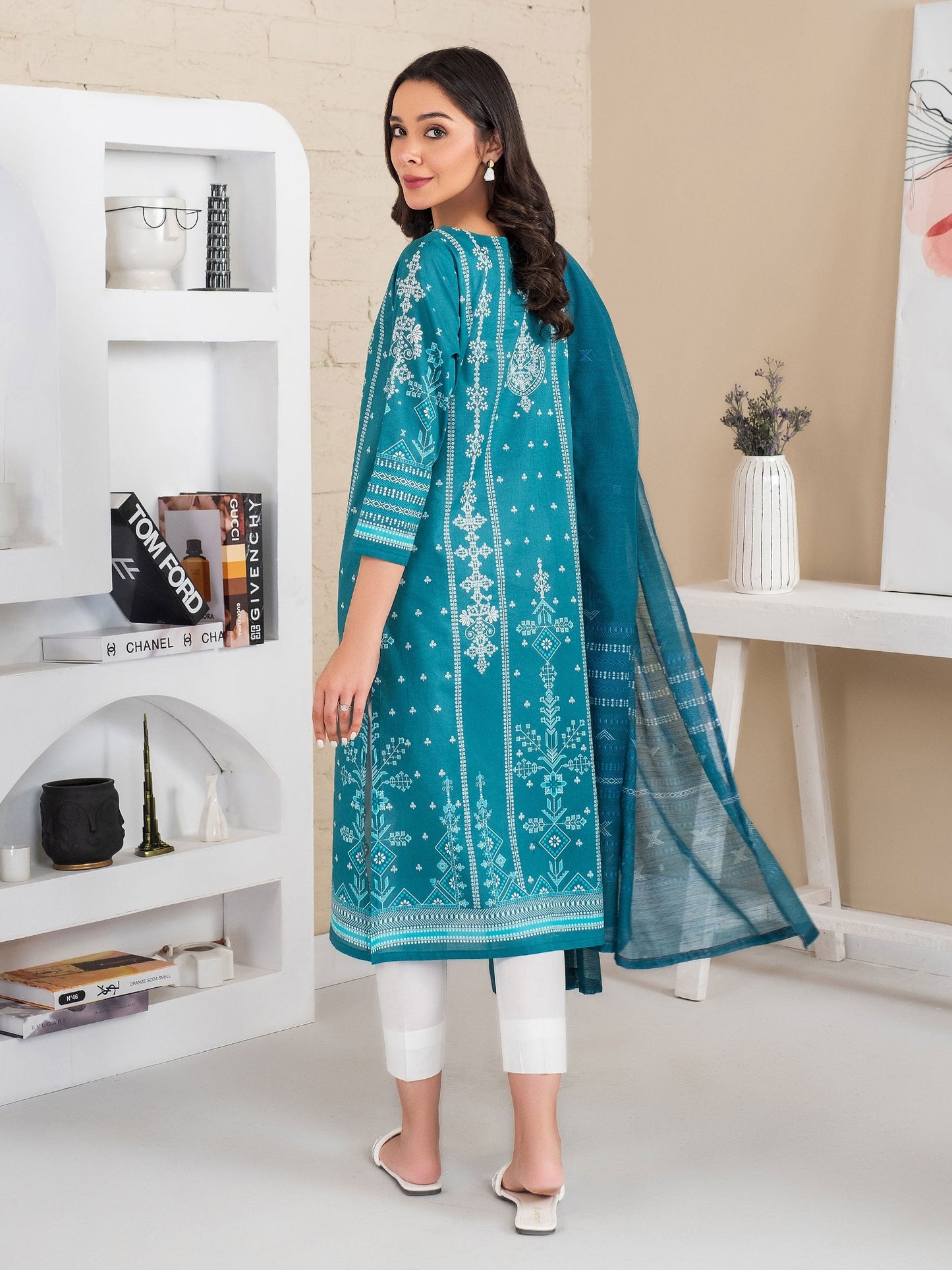 2 Piece Lawn Suit-Paste Print (Unstitched)