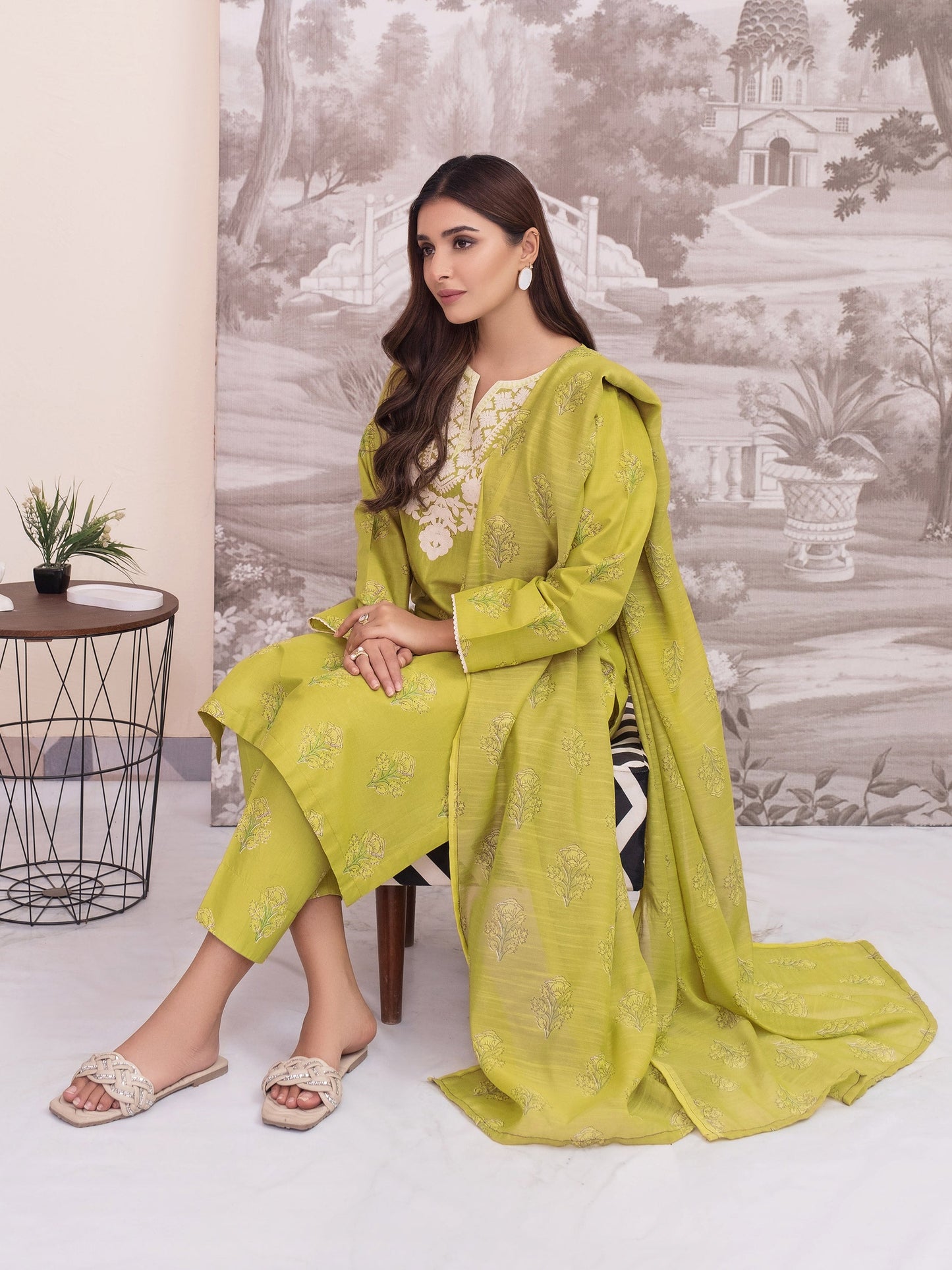 3 Piece Lawn Suit-Embroidered (Unstitched)