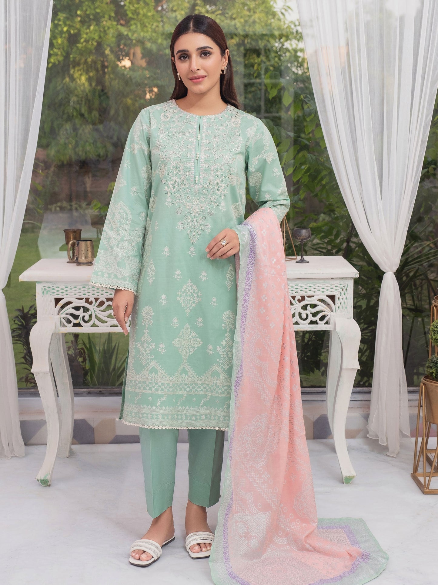 3 Piece Lawn Suit-Embroidered(Unstitched)