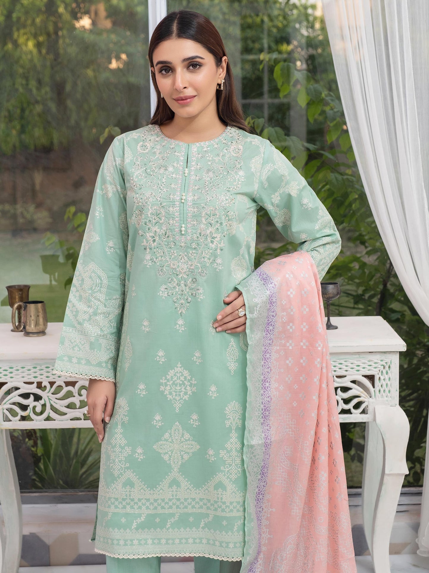 3 Piece Lawn Suit-Embroidered(Unstitched)