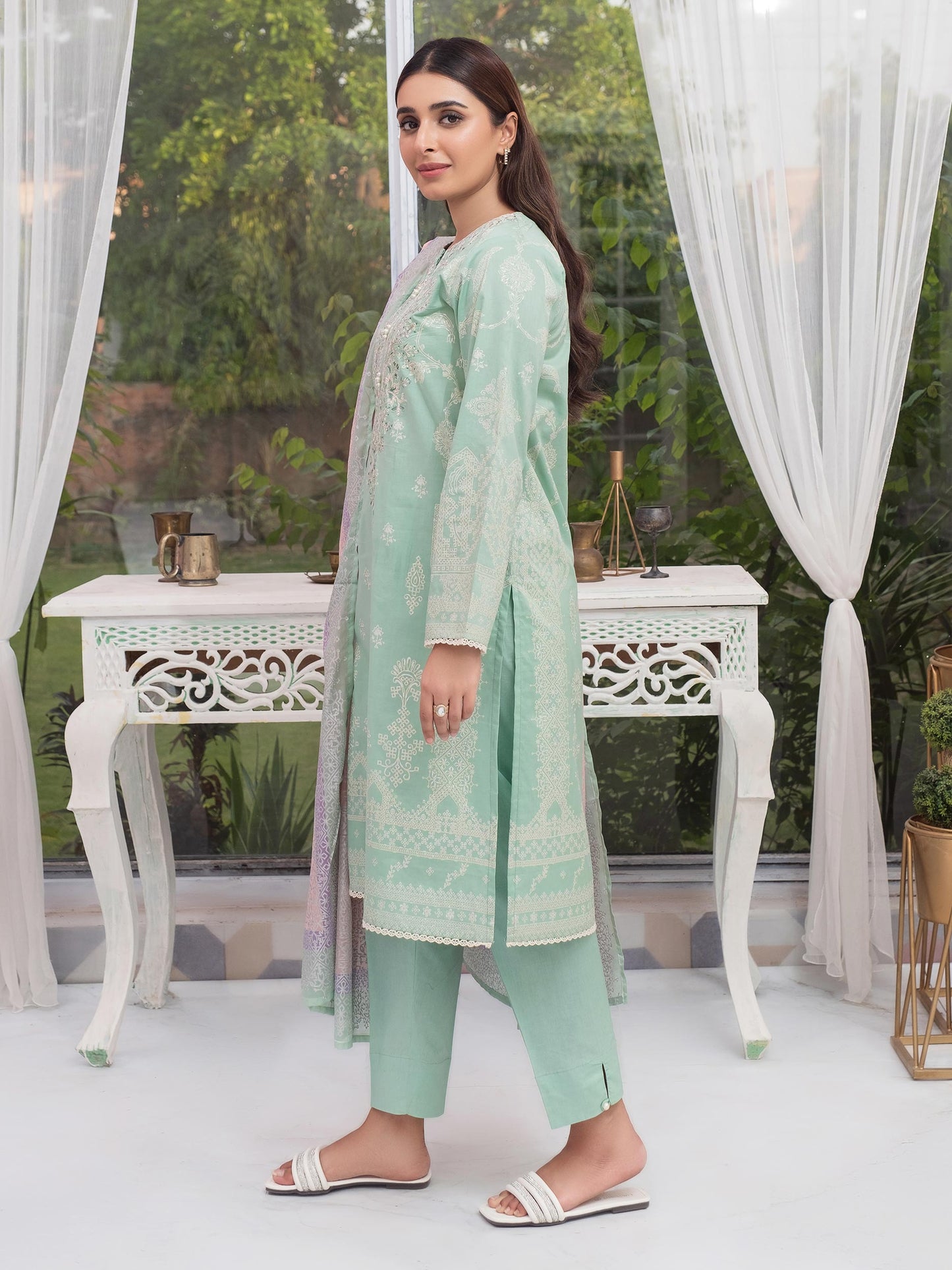 3 Piece Lawn Suit-Embroidered(Unstitched)