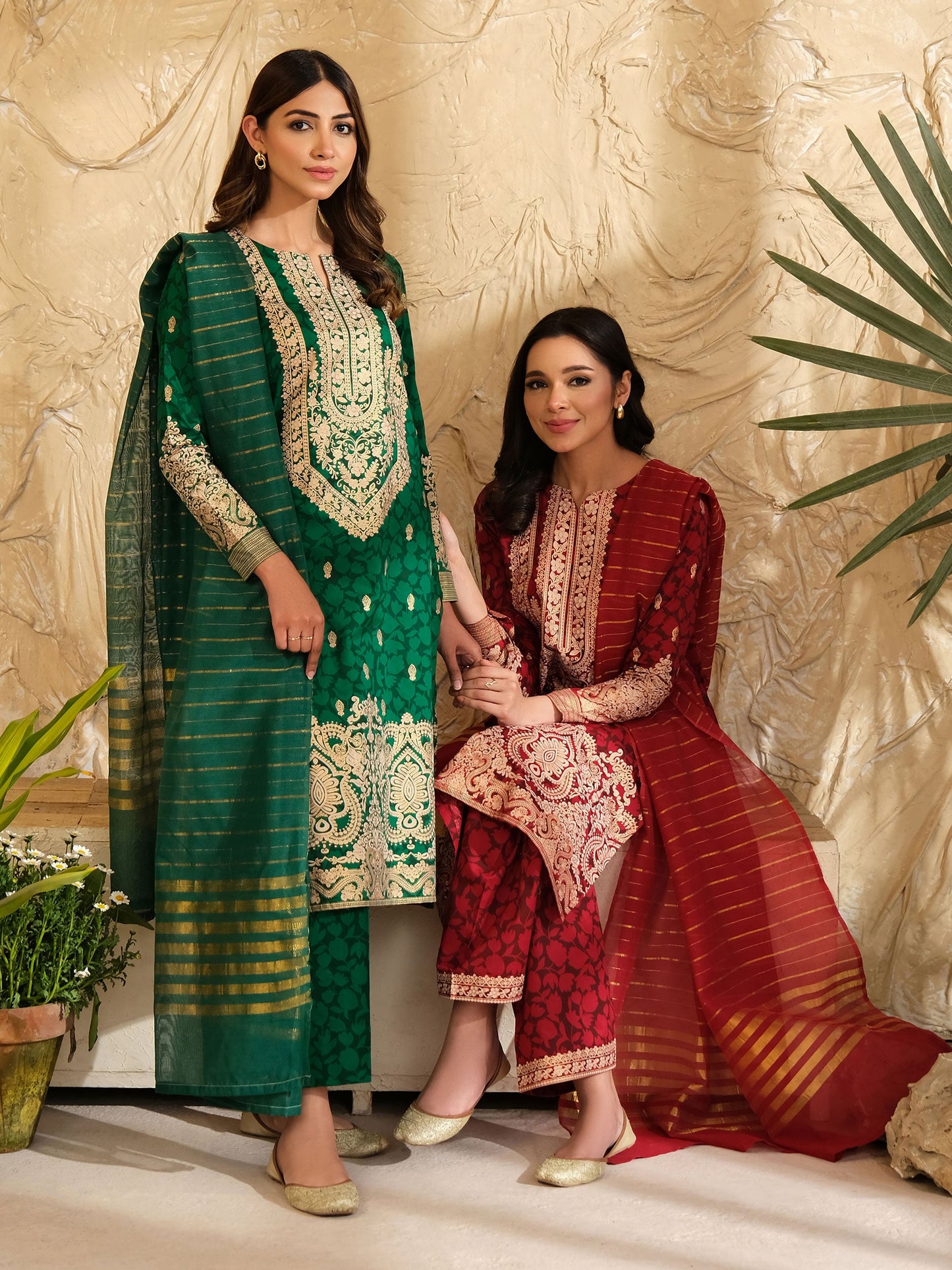 3 Piece Lawn Suit-Paste Print (Pret)