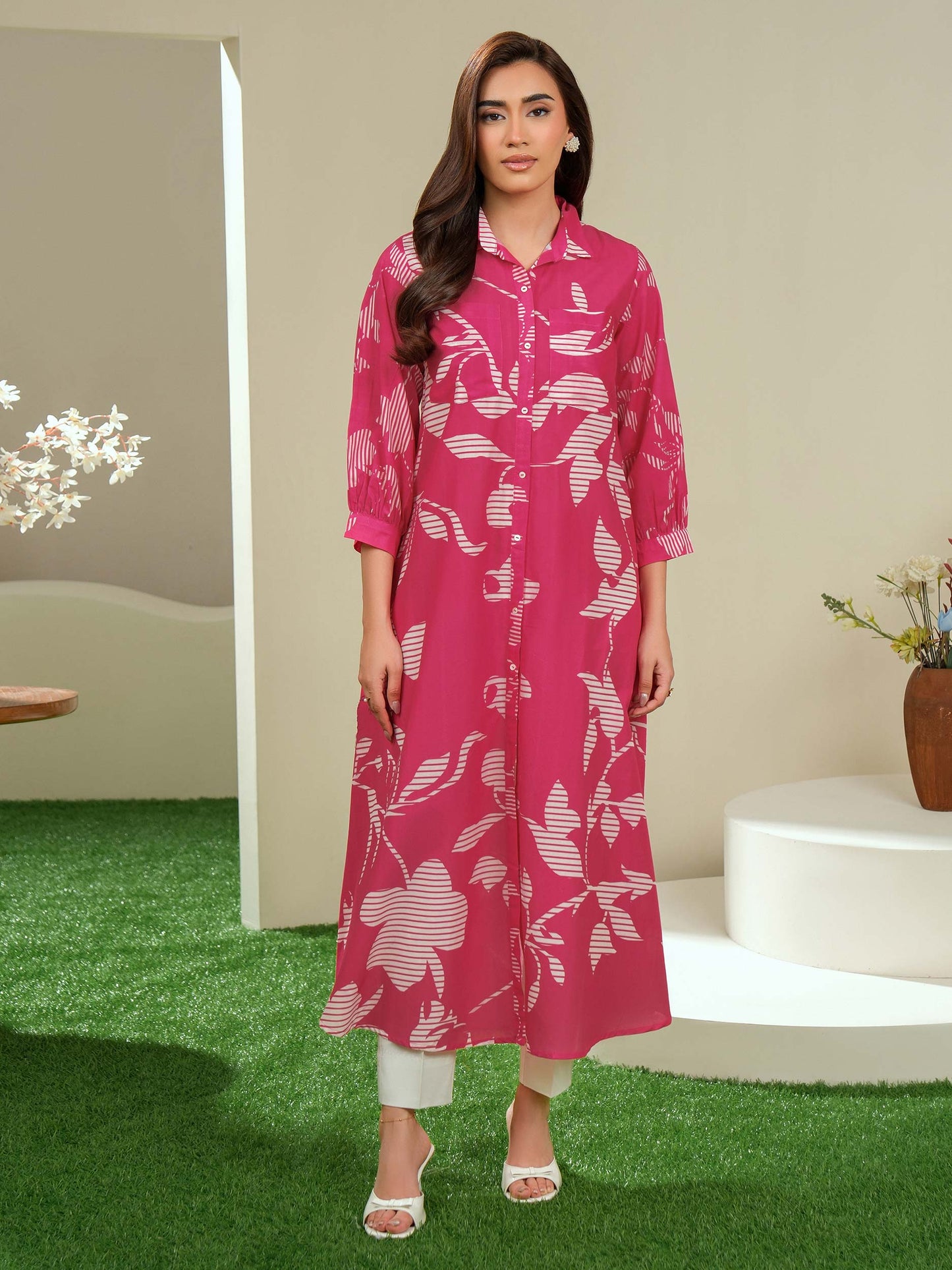 Lawn Shirt-Printed (Unstitched)
