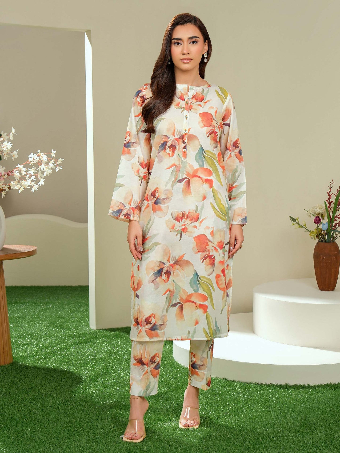 Lawn Shirt-Printed (Unstitched)