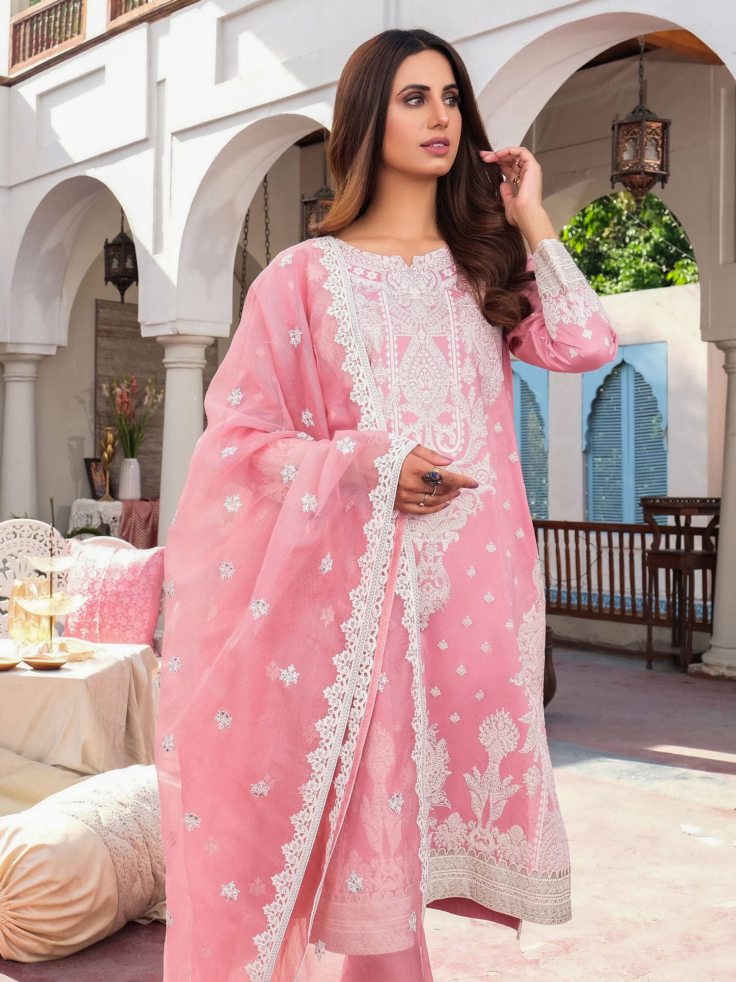3 Piece Lawn Suit-Embroidered (Unstitched)