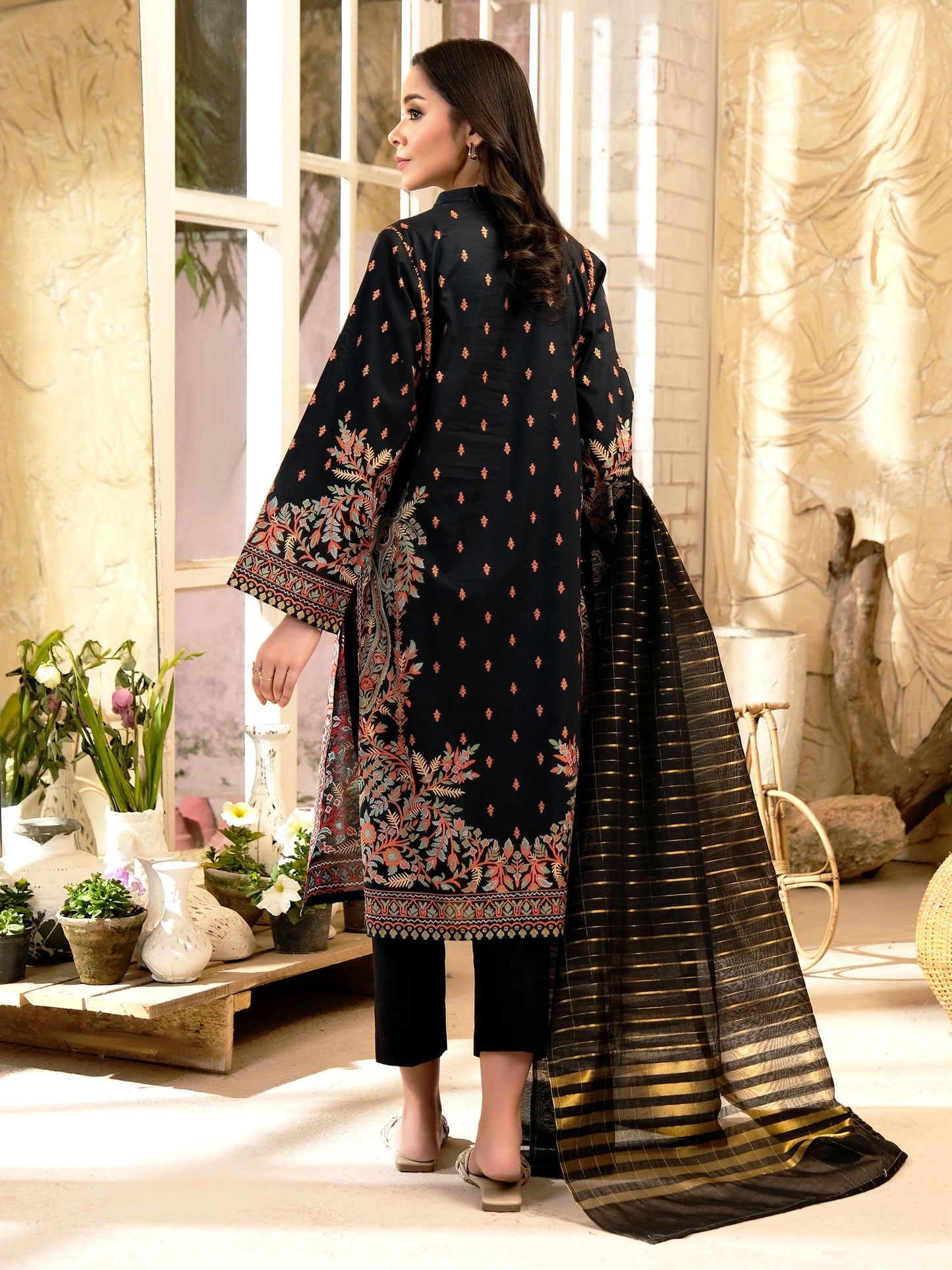3 Piece Lawn Suit-Paste Print (Unstitched)