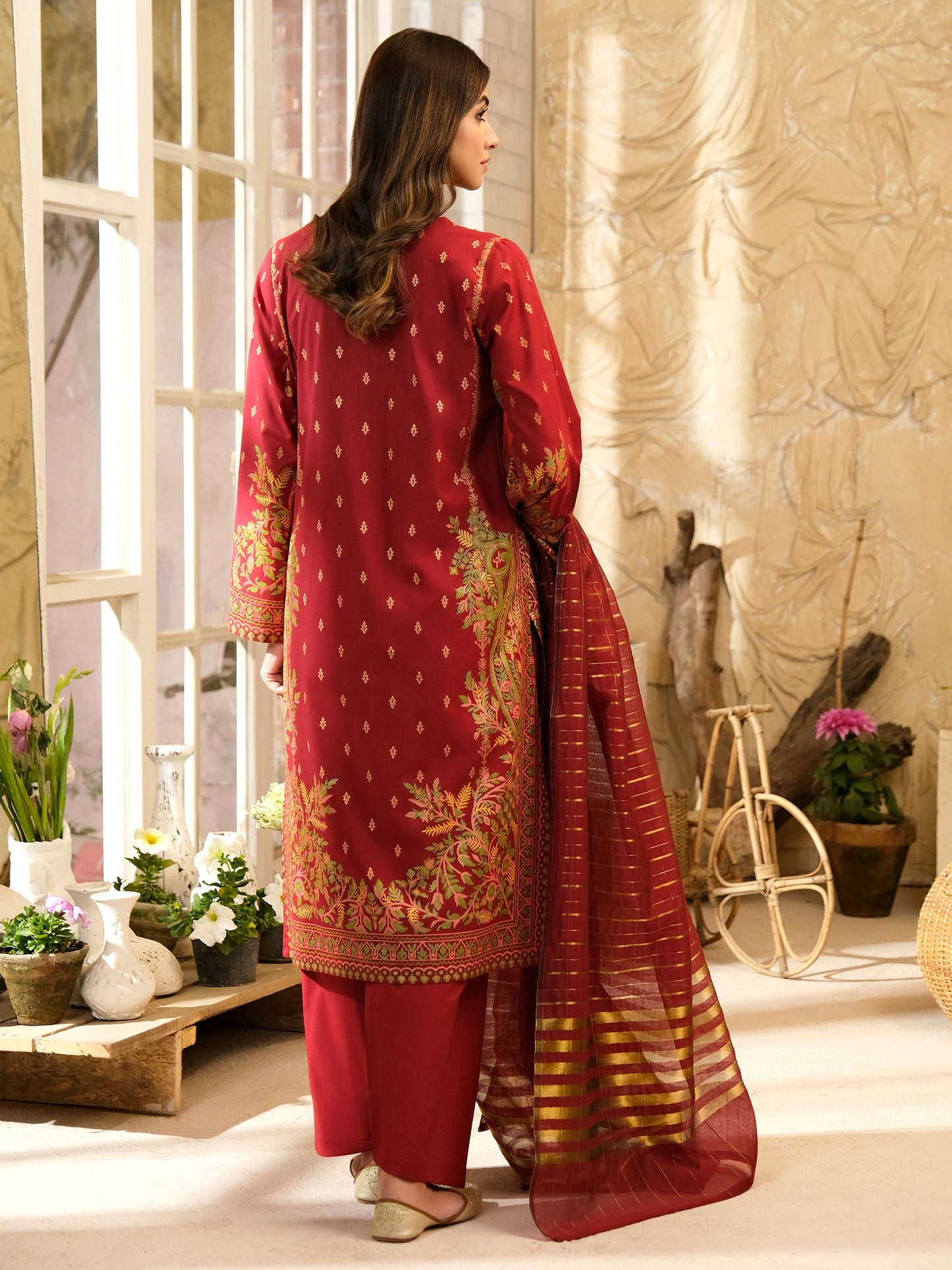 3 Piece Lawn Suit-Paste Print (Unstitched)