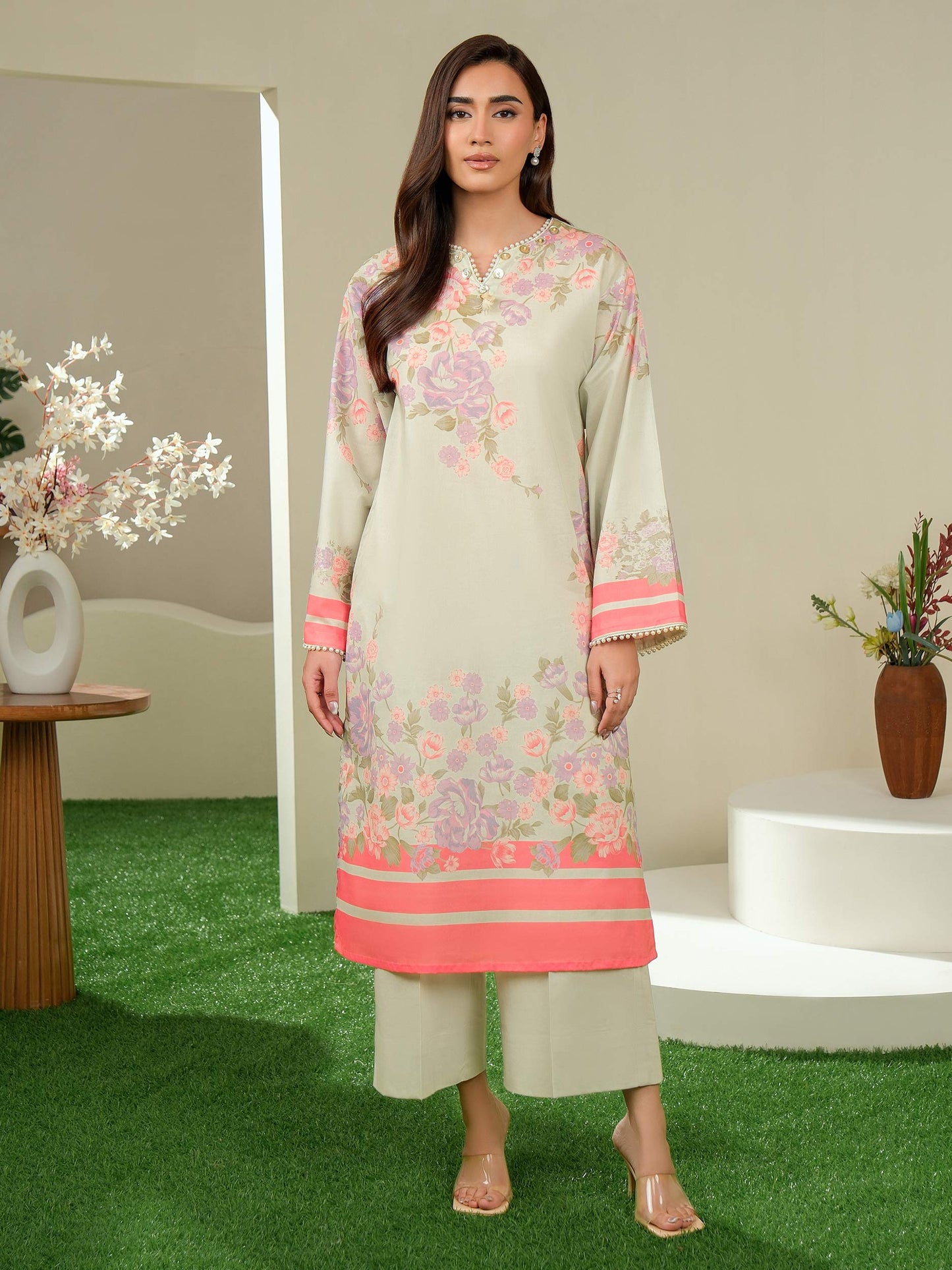 2 Piece Lawn Suit-Printed (Unstitched)