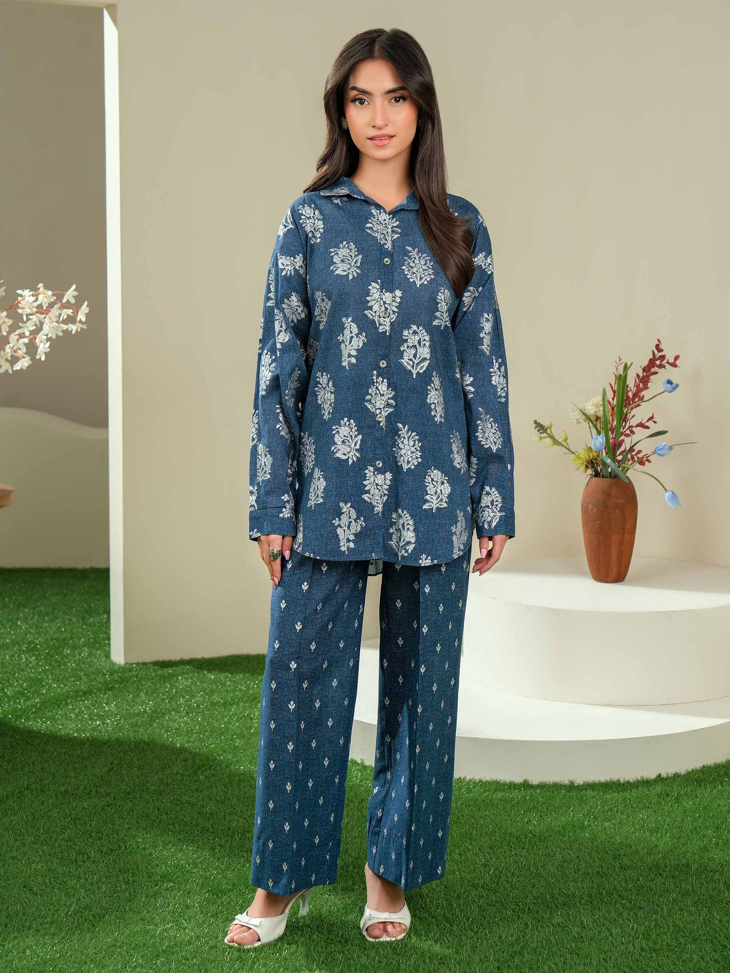 2 Piece Lawn Suit-Paste Print (Unstitched)