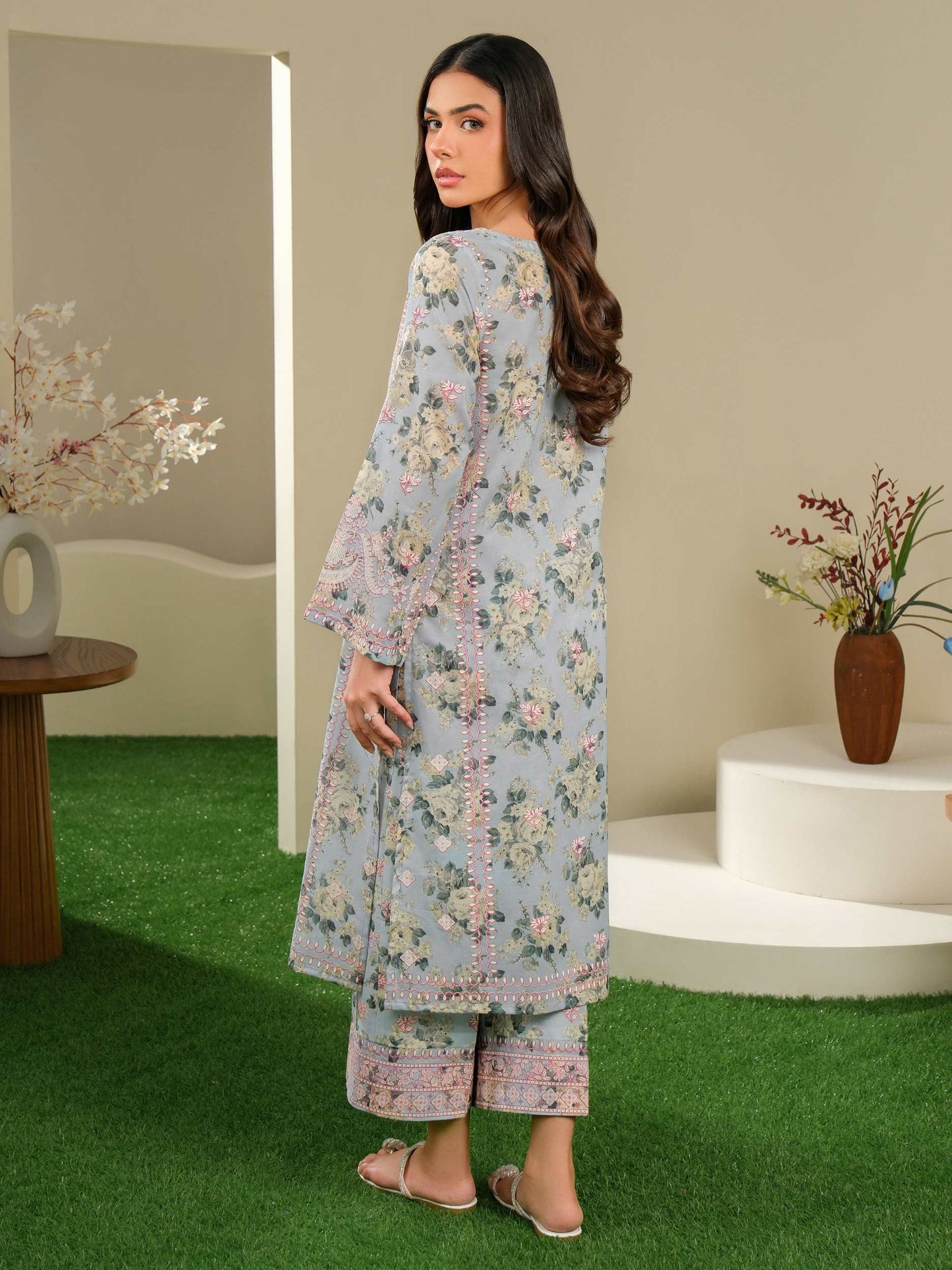 2 Piece Lawn Suit-Paste Print (Unstitched)