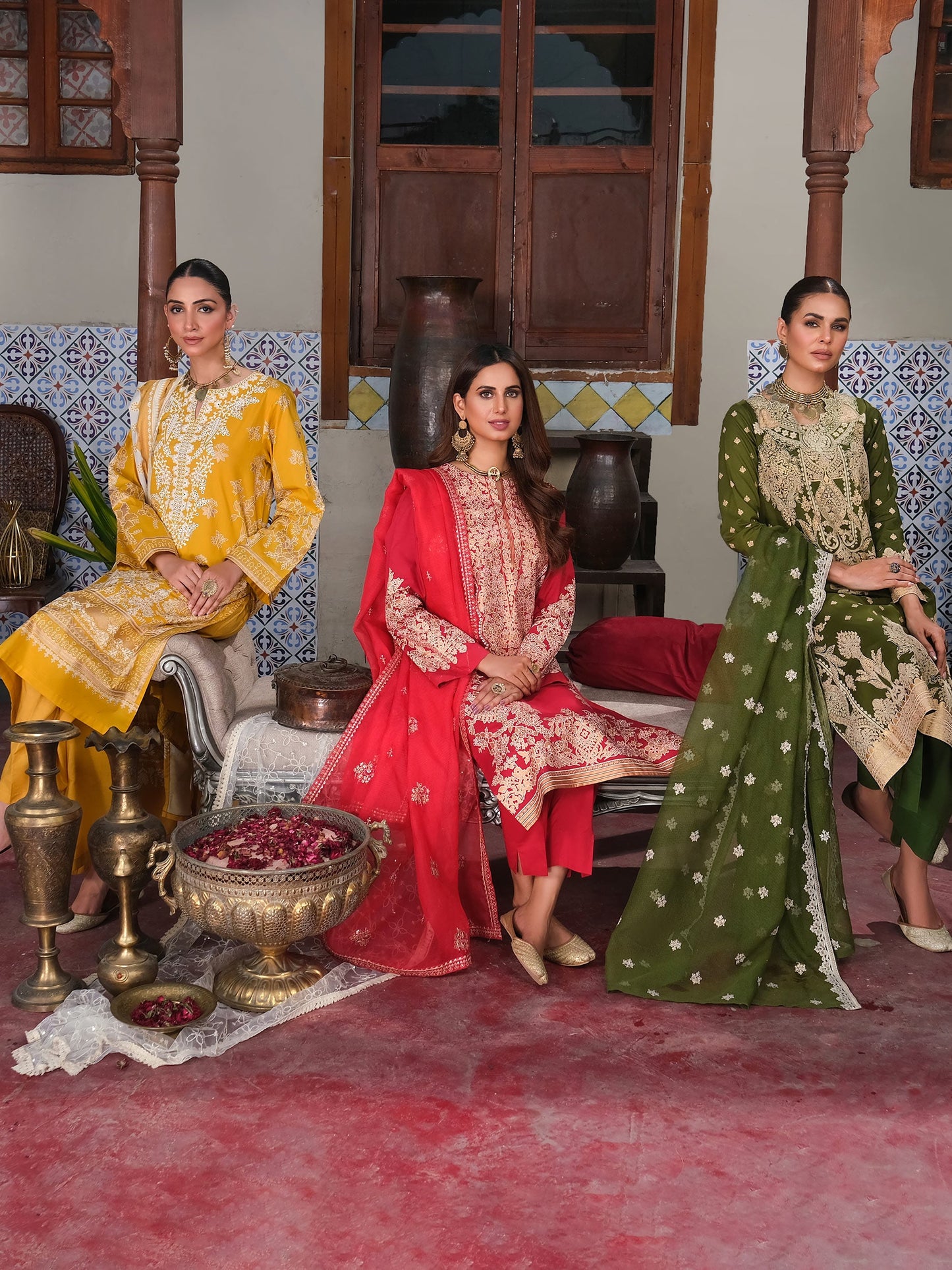 3 Piece Lawn Suit-Embroidered (Unstitched)