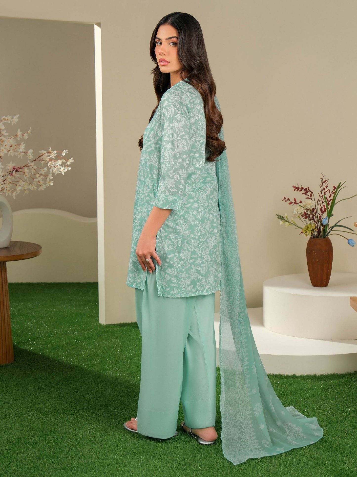 3 Piece Lawn Suit-Printed (Unstitched)