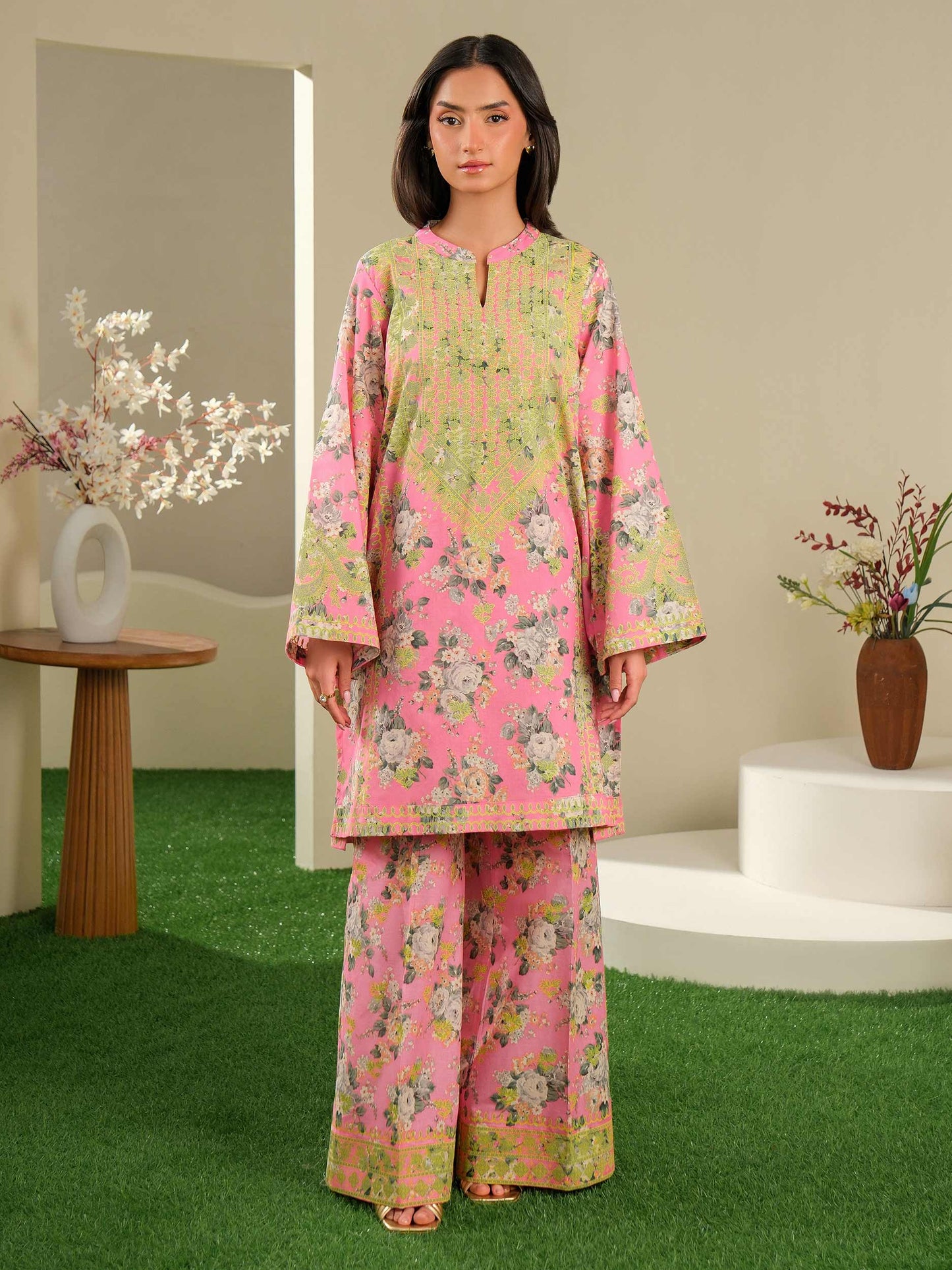 2 Piece Lawn Suit-Paste Print (Unstitched)