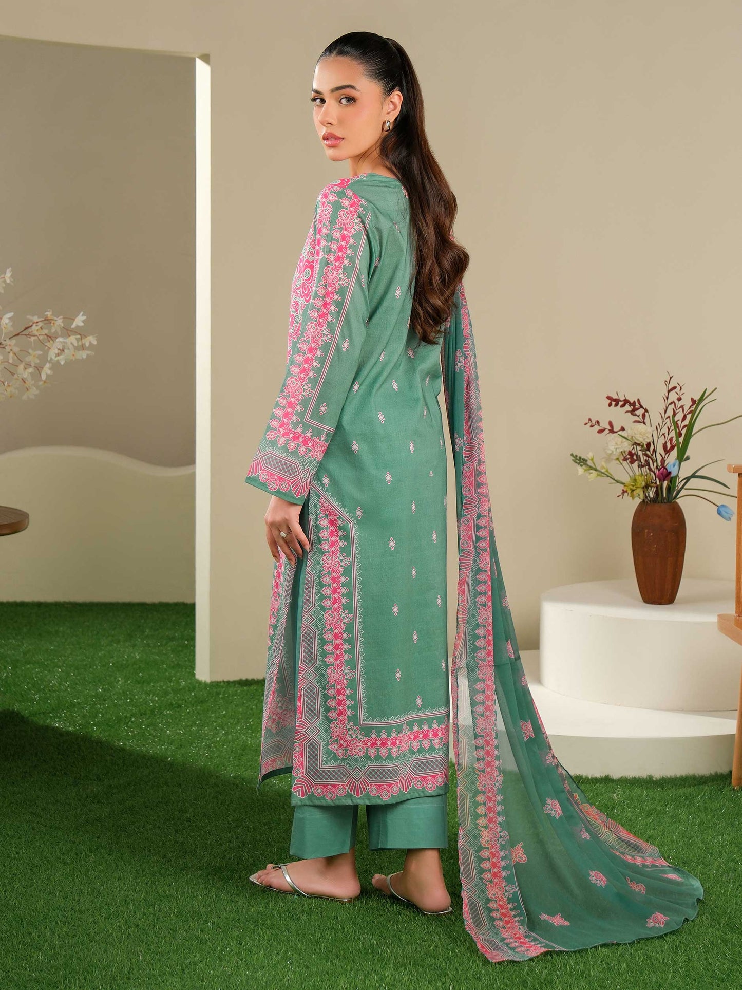 3 Piece Lawn Suit-Printed (Unstitched)