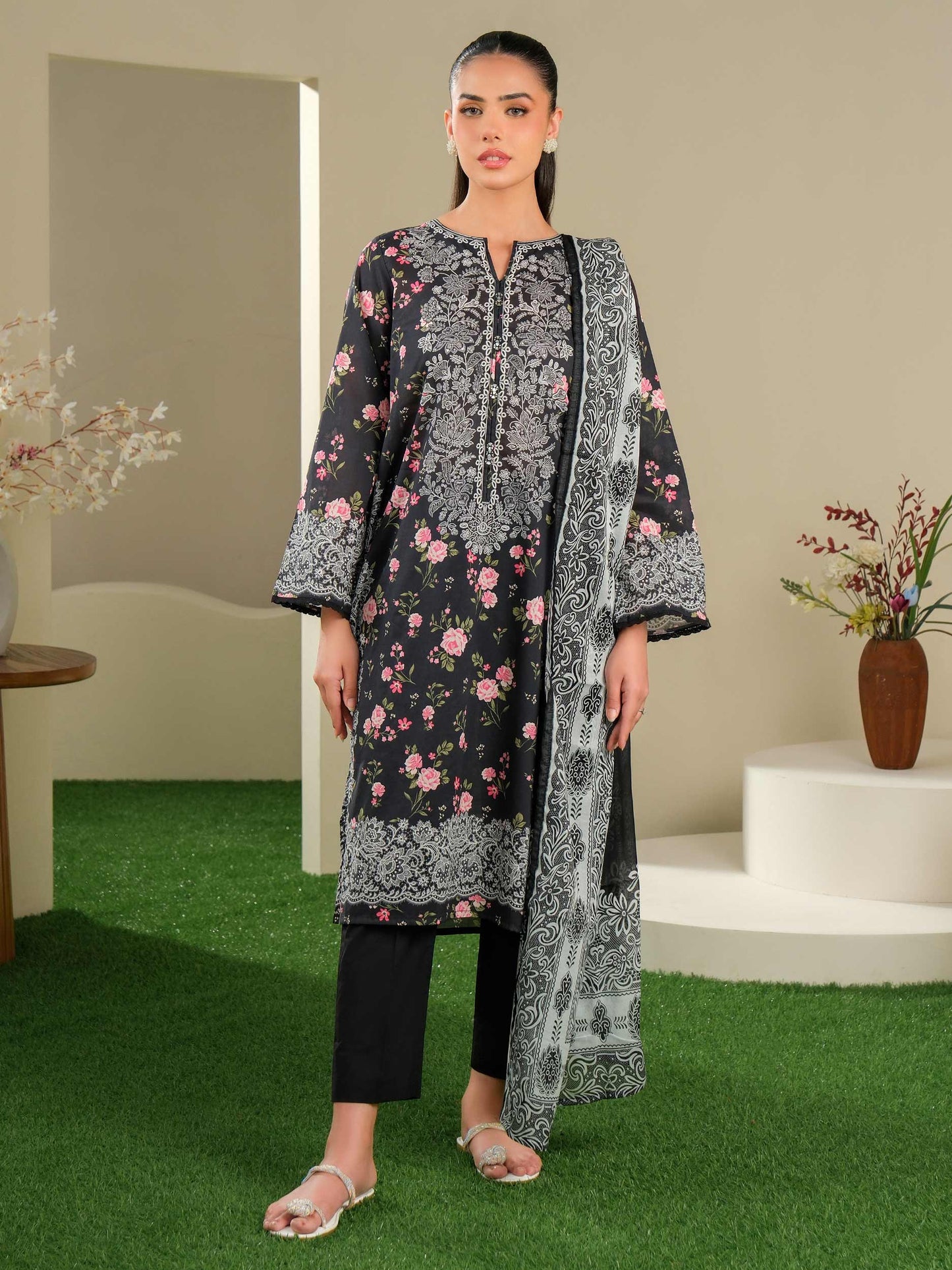2 Piece Lawn Suit-Printed (Unstitched)