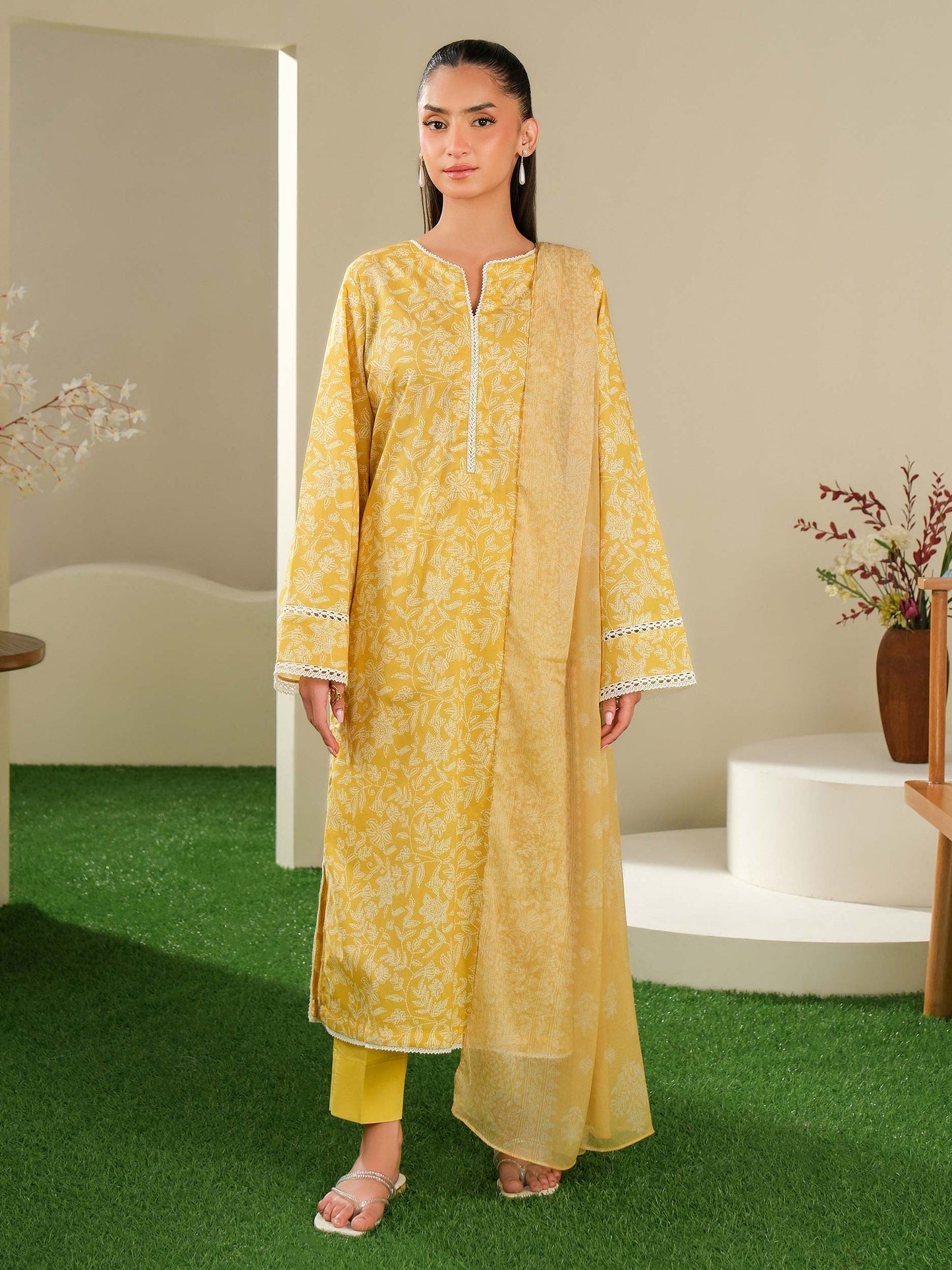 3 Piece Lawn Suit-Printed (Unstitched)