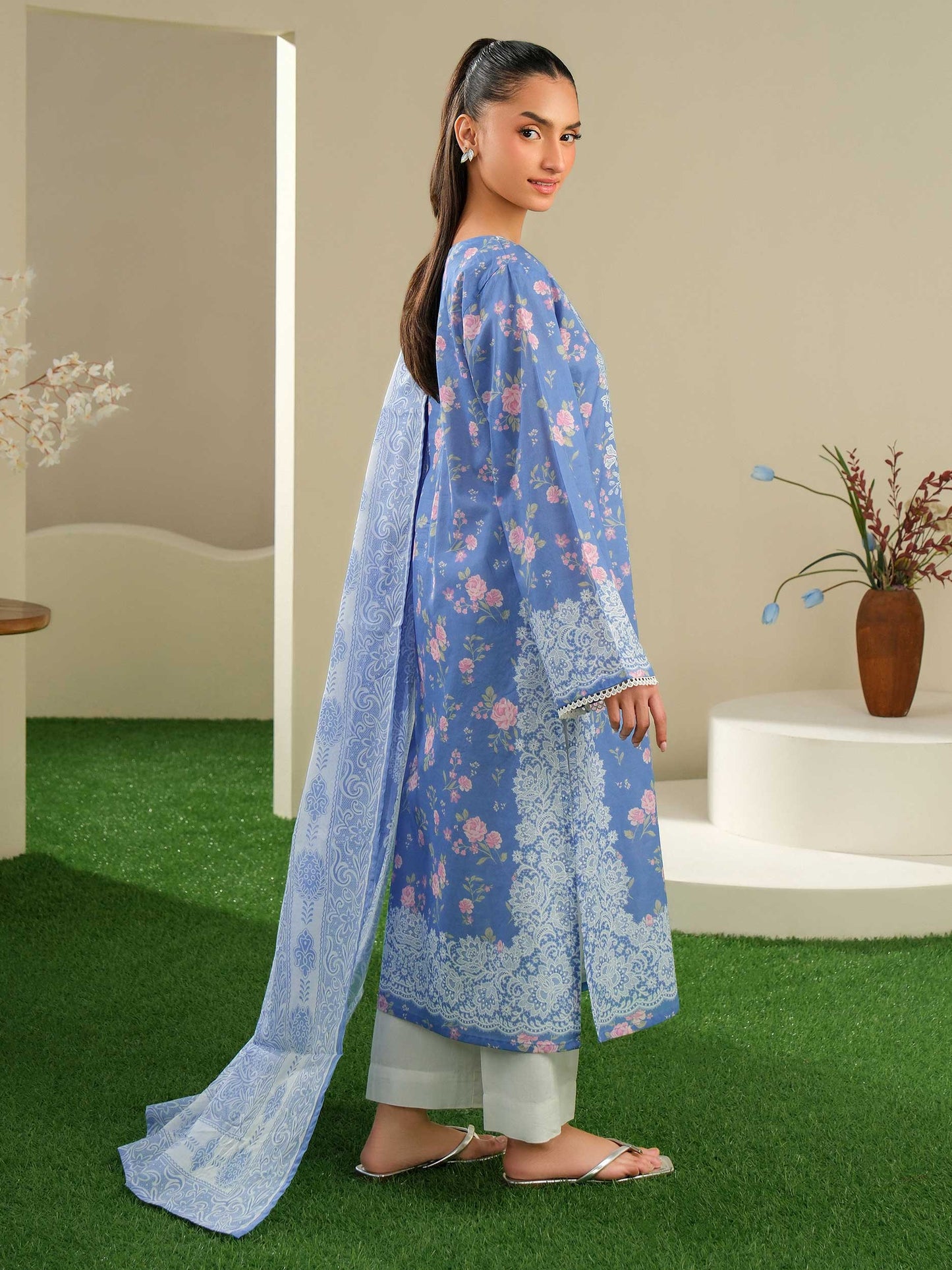 2 Piece Lawn Suit-Printed (Unstitched)