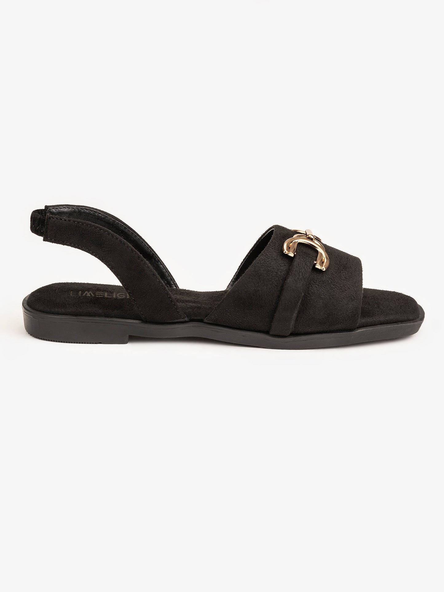 Metallic Brooch Sandals