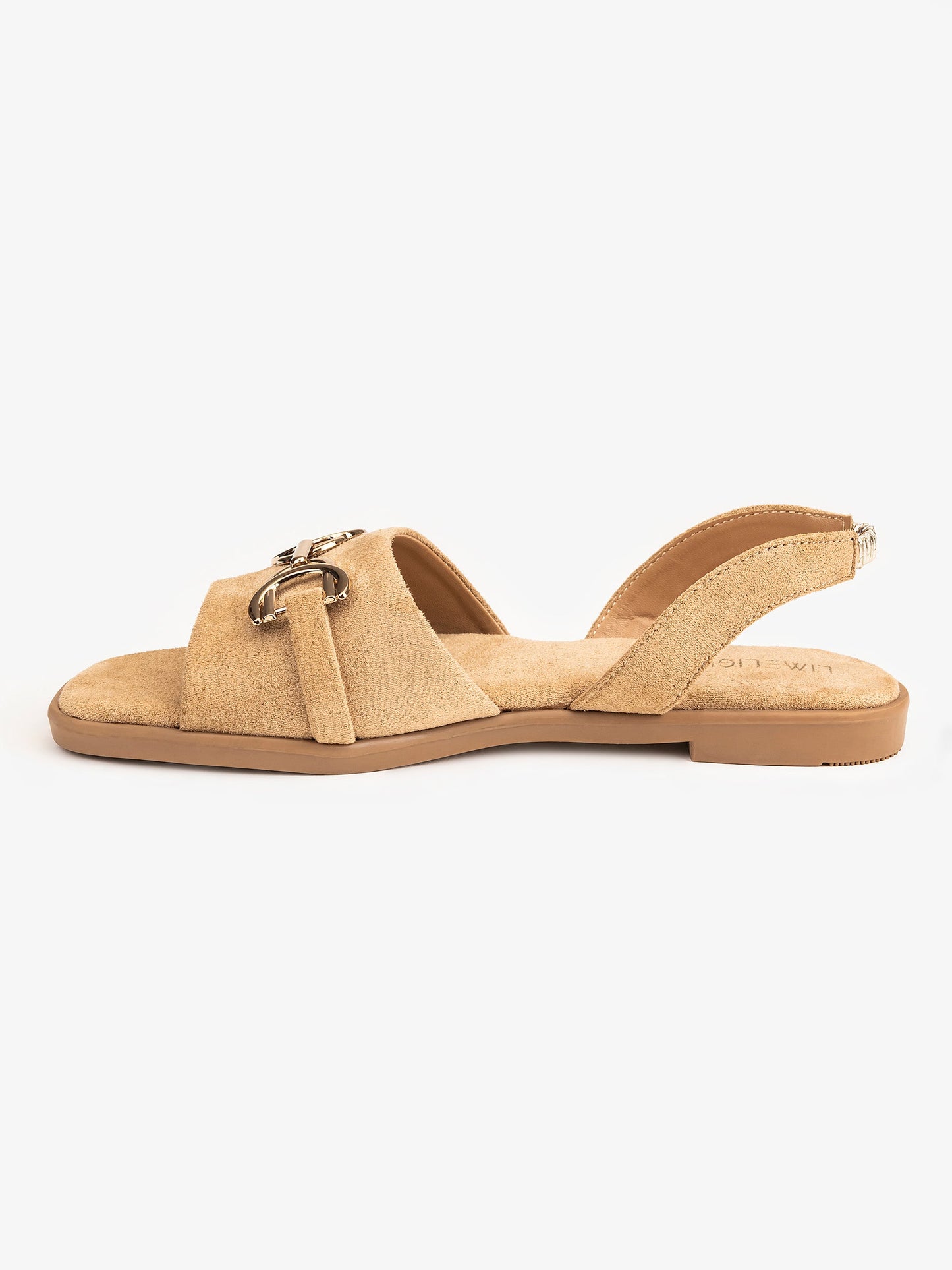 Metallic Brooch Sandals