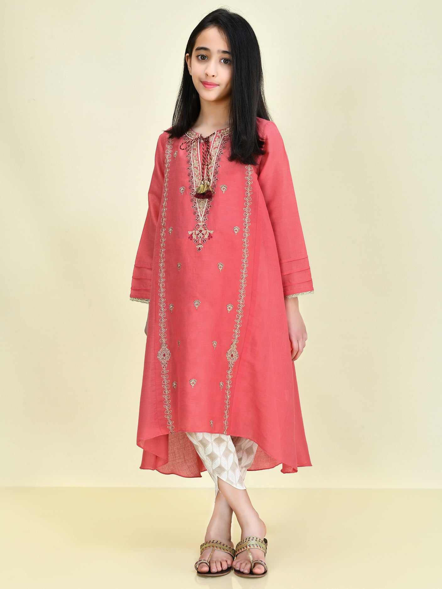 Embroidered Lawn Masoori Shirt