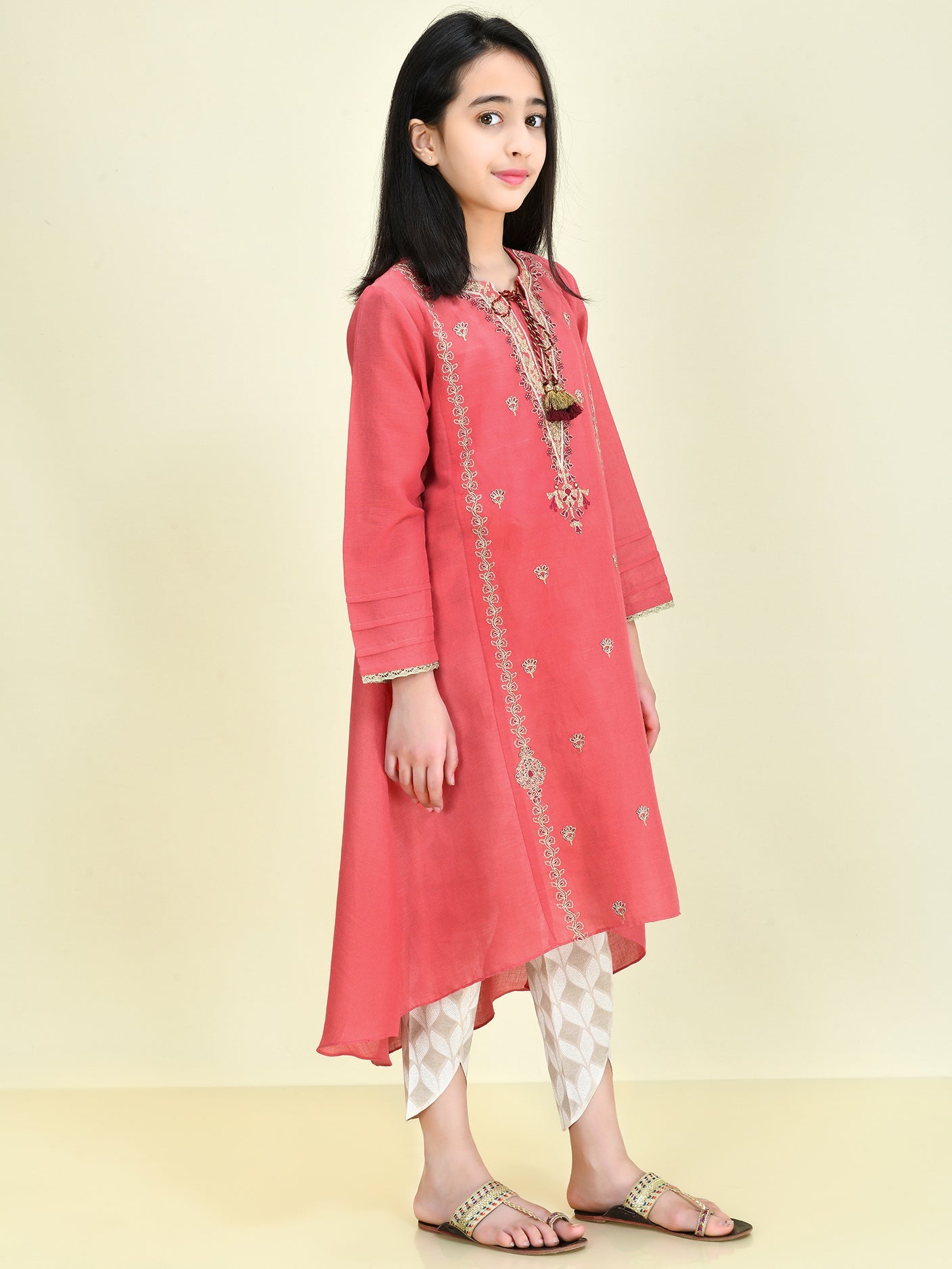 Embroidered Lawn Masoori Shirt
