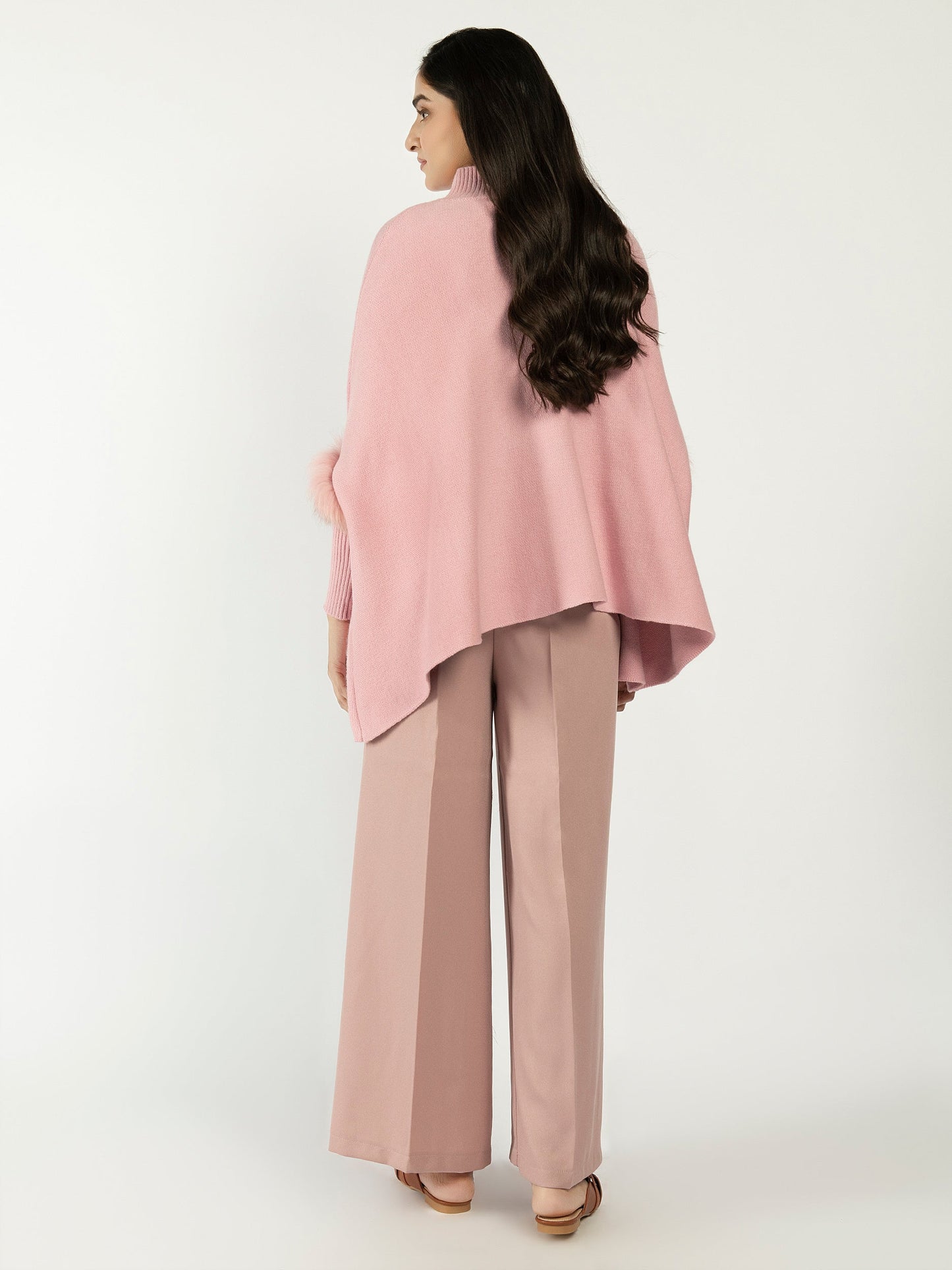Faux Fur Batwing Sweater