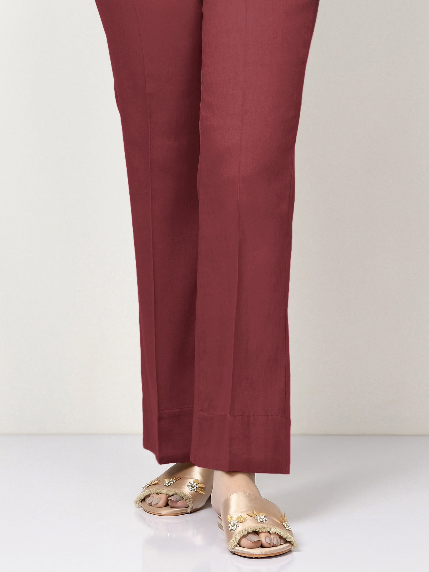 Cambric Trouser-Dyed (Unstitched)