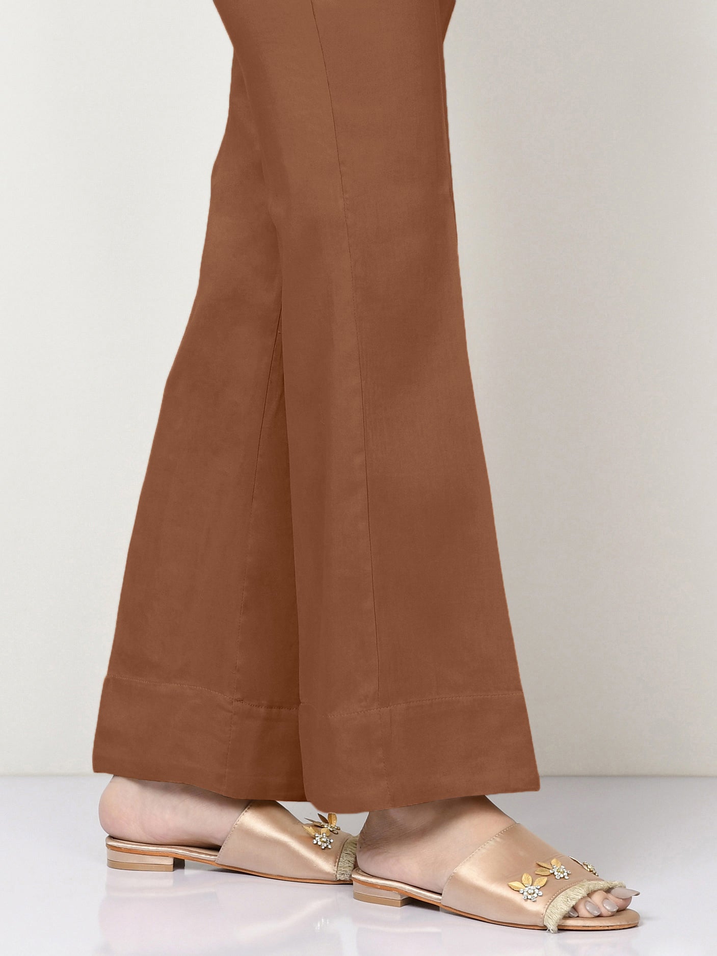 Cambric Trousers-Dyed (Unstitched)