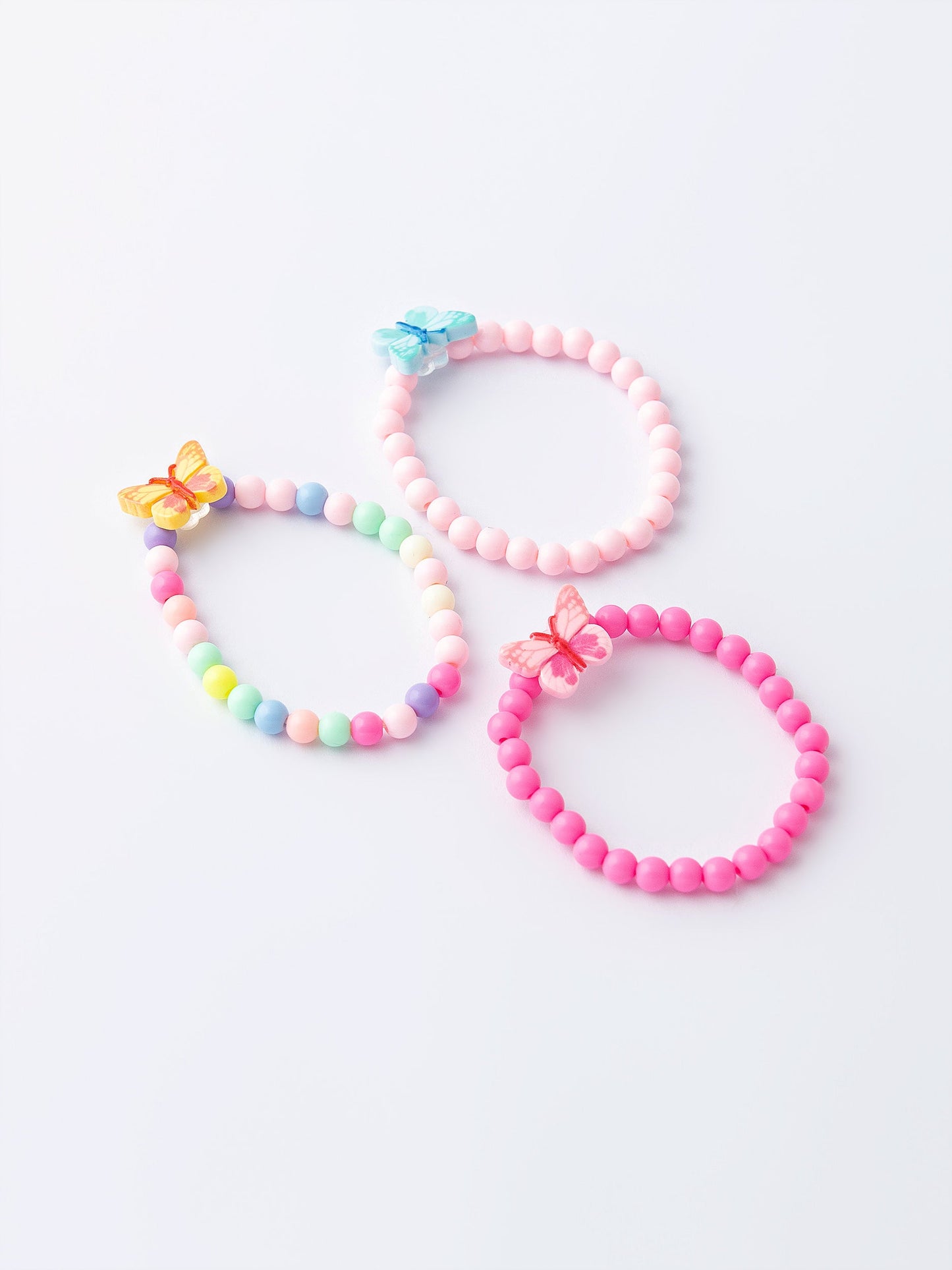 Butterfly Beaded Bracelet Set