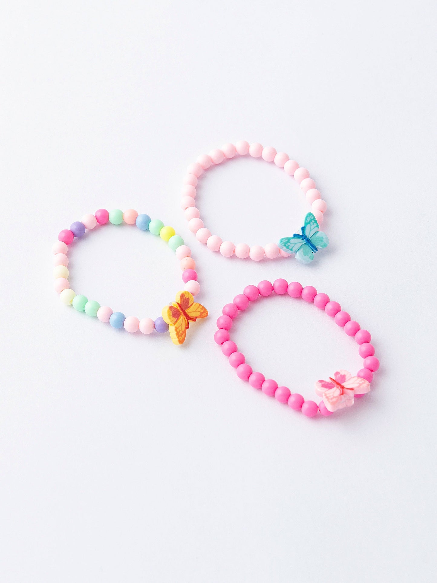 Butterfly Beaded Bracelet Set