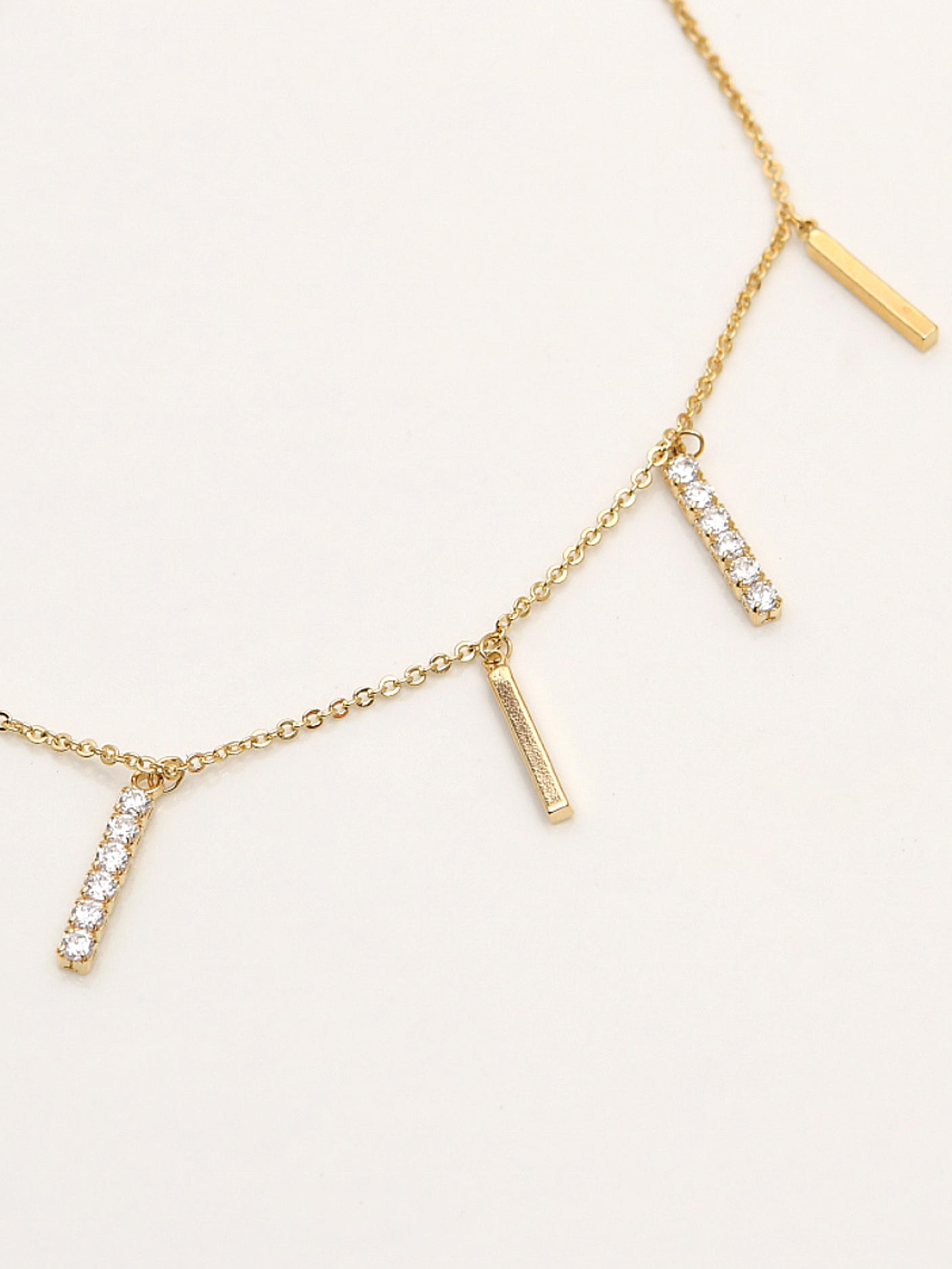 Metallic Bars Anklet