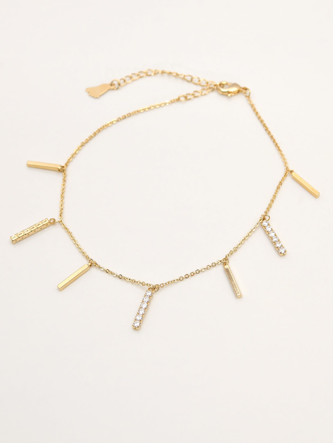 Metallic Bars Anklet