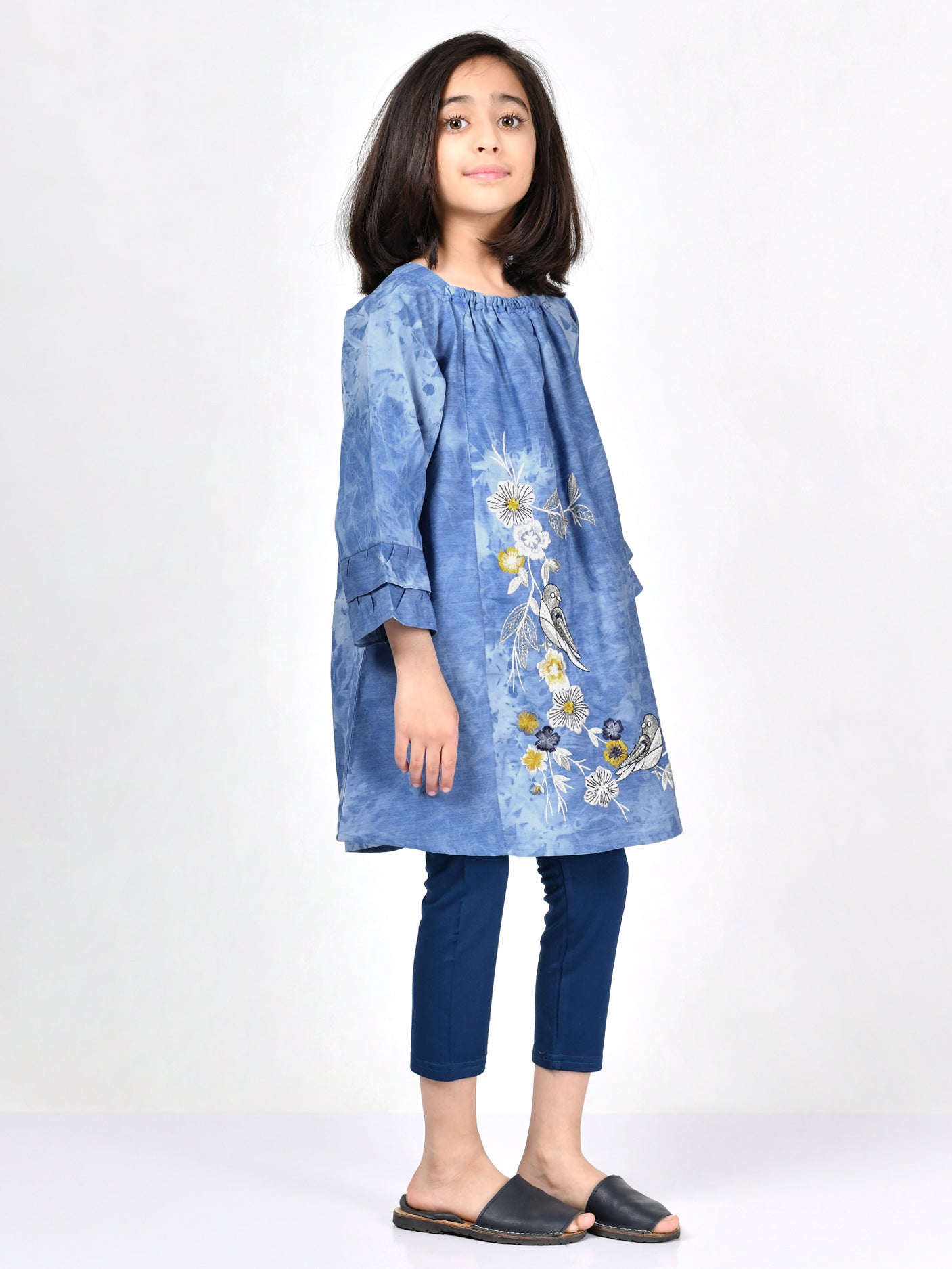 Embroidered Denim Shirt
