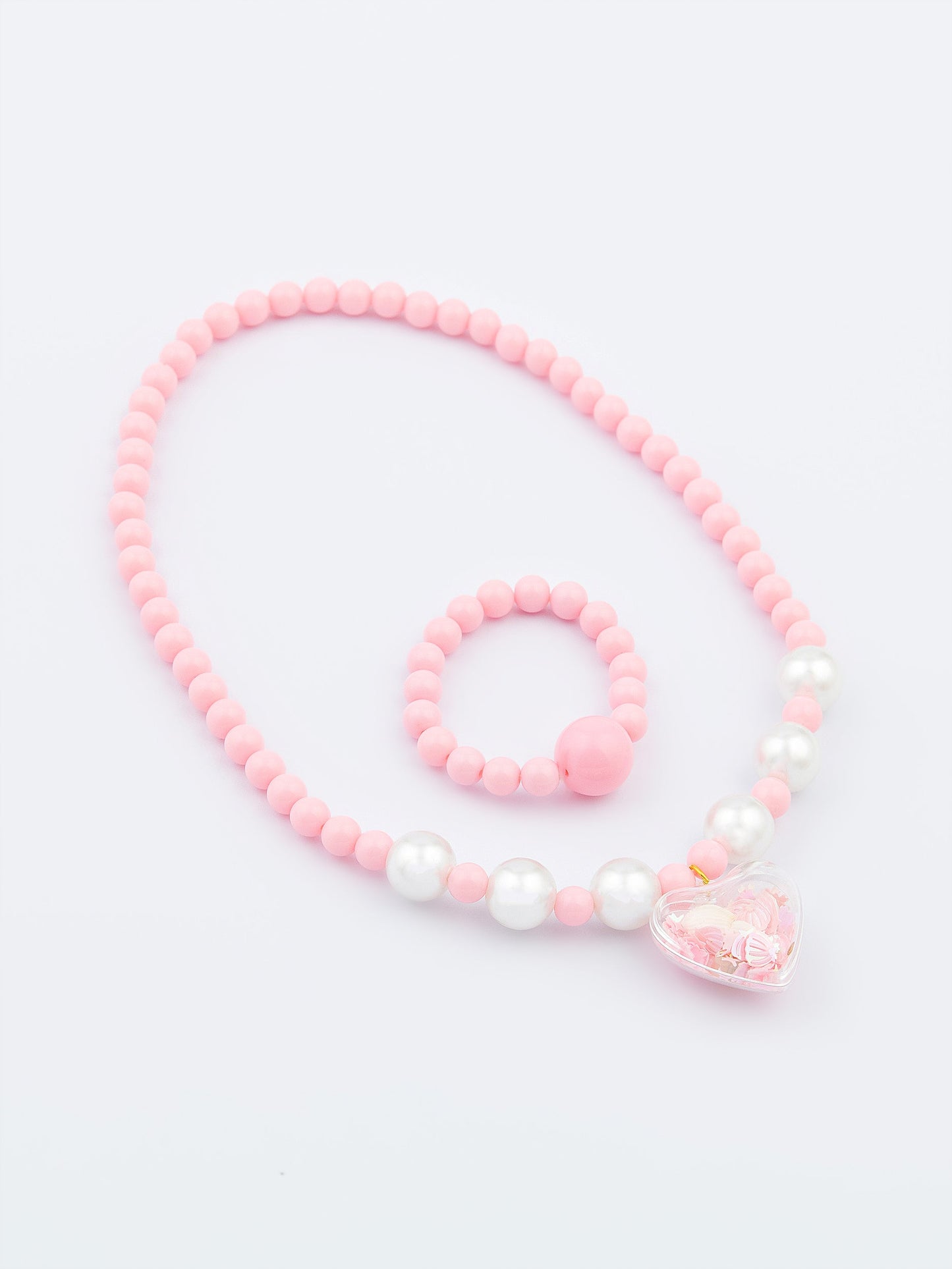Beaded Necklace and Bracelet Set