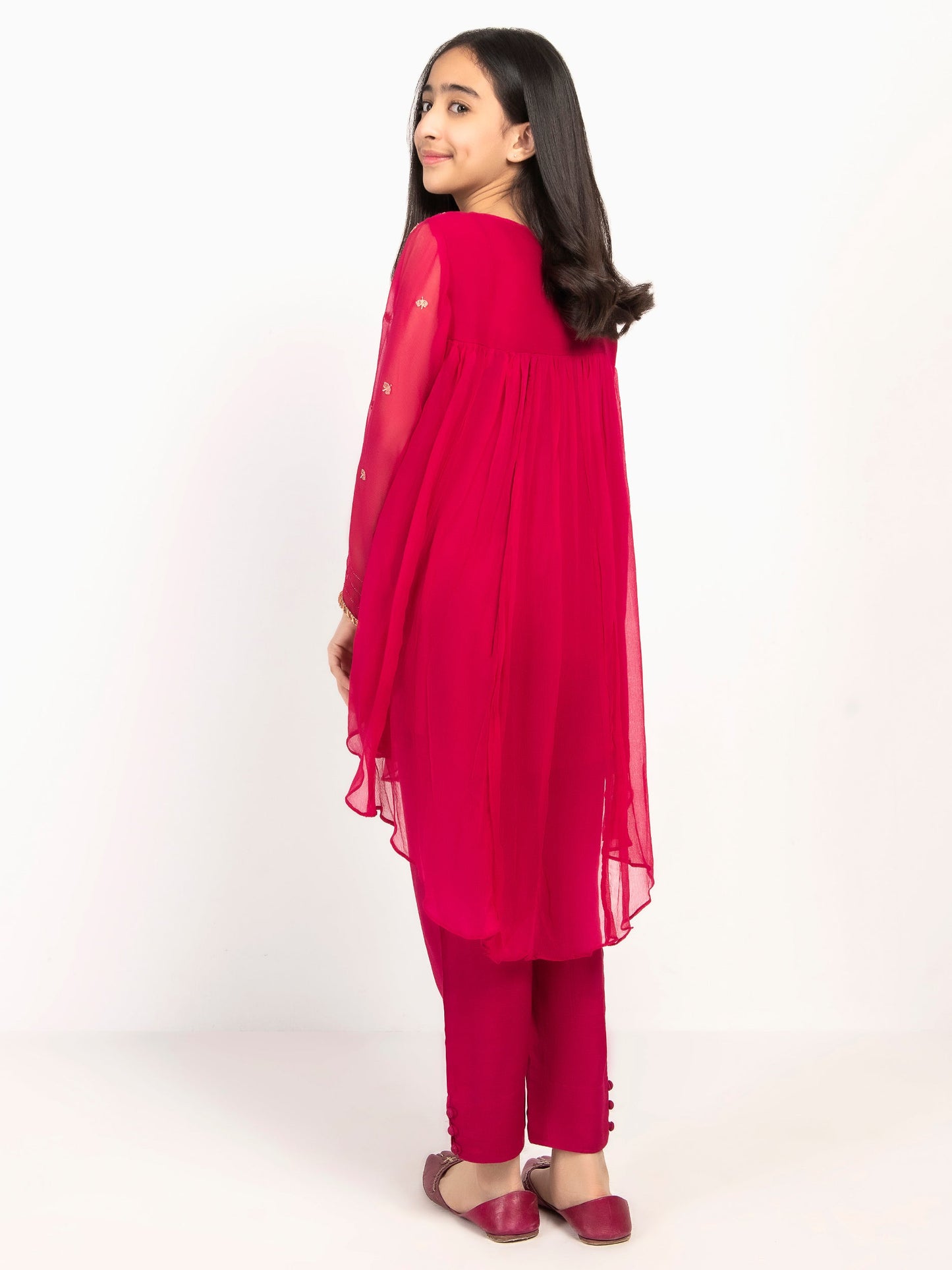 Embroidered Chiffon Suit